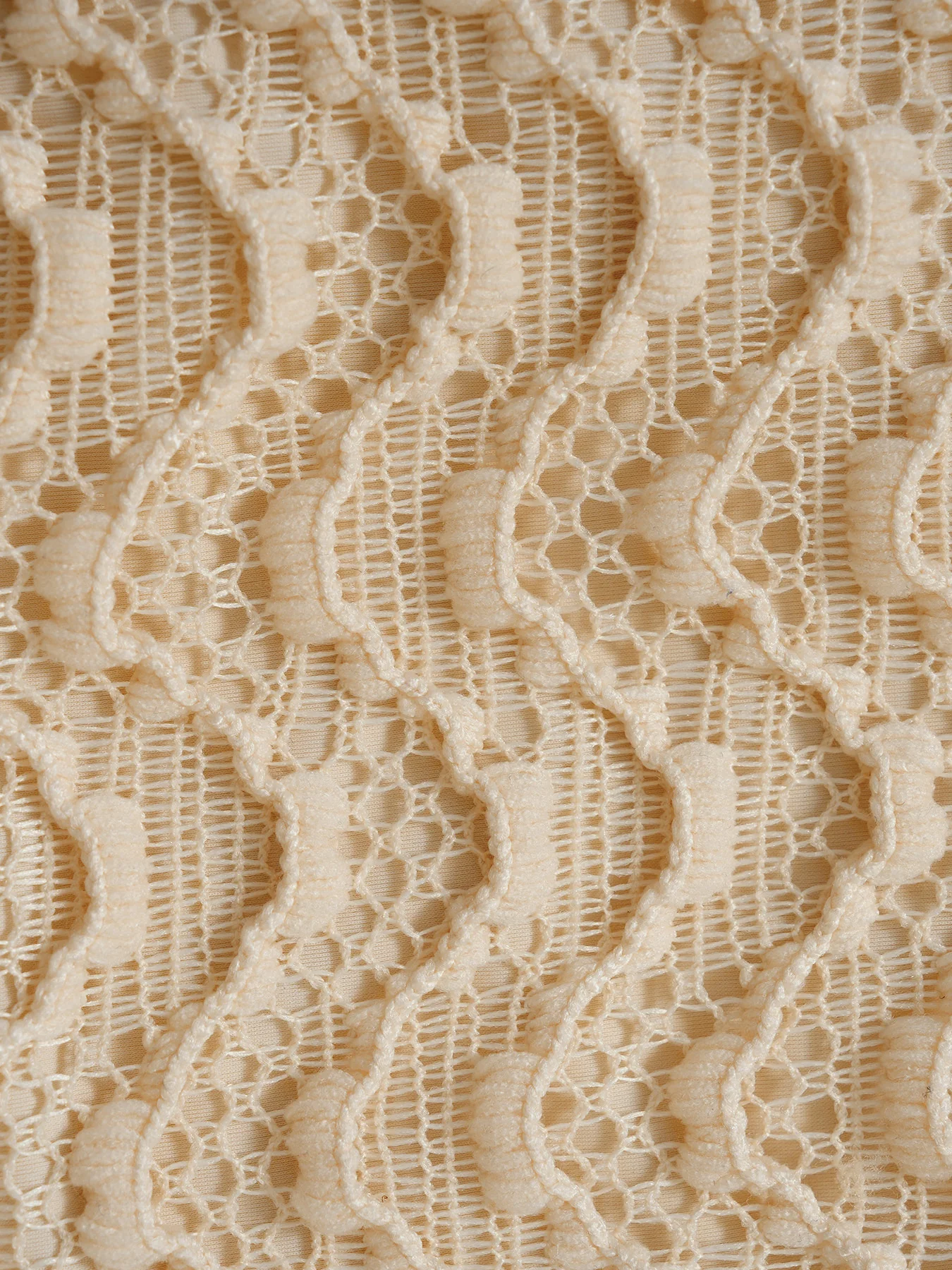 Apricot Beaded Textured Tankini Set - Image 4