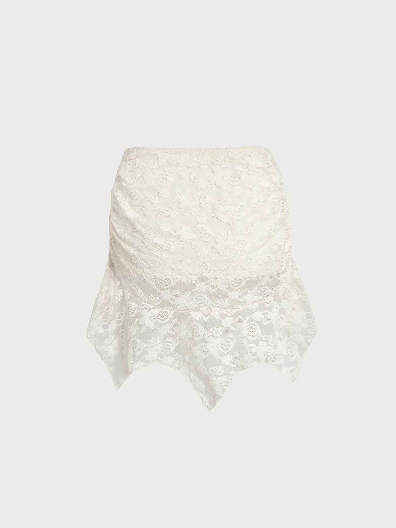 Beige Lace Cover-Up Skirt - Image 6