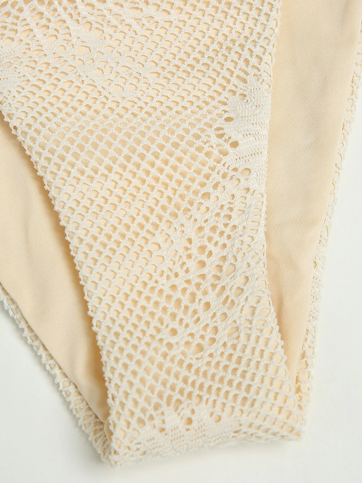 Beige O-Ring Floral Bikini Set - Image 9