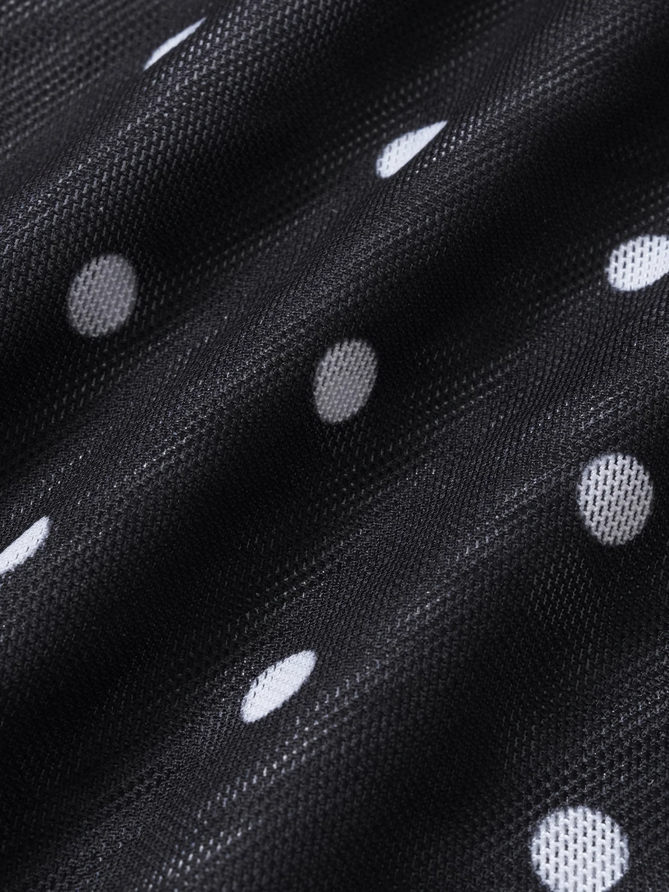 Black Contrast Polka Dot Print Tankini Three-Piece Set - Image 9