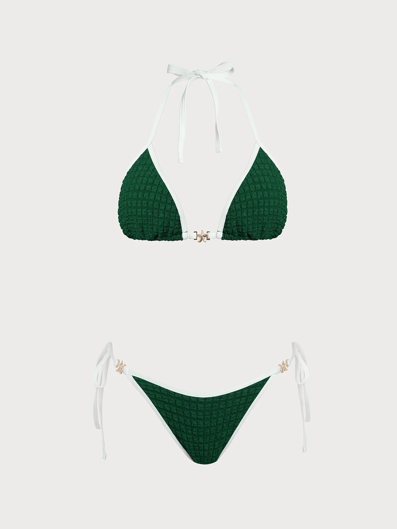 Blue Color Block Star Bikini Set - Image 15