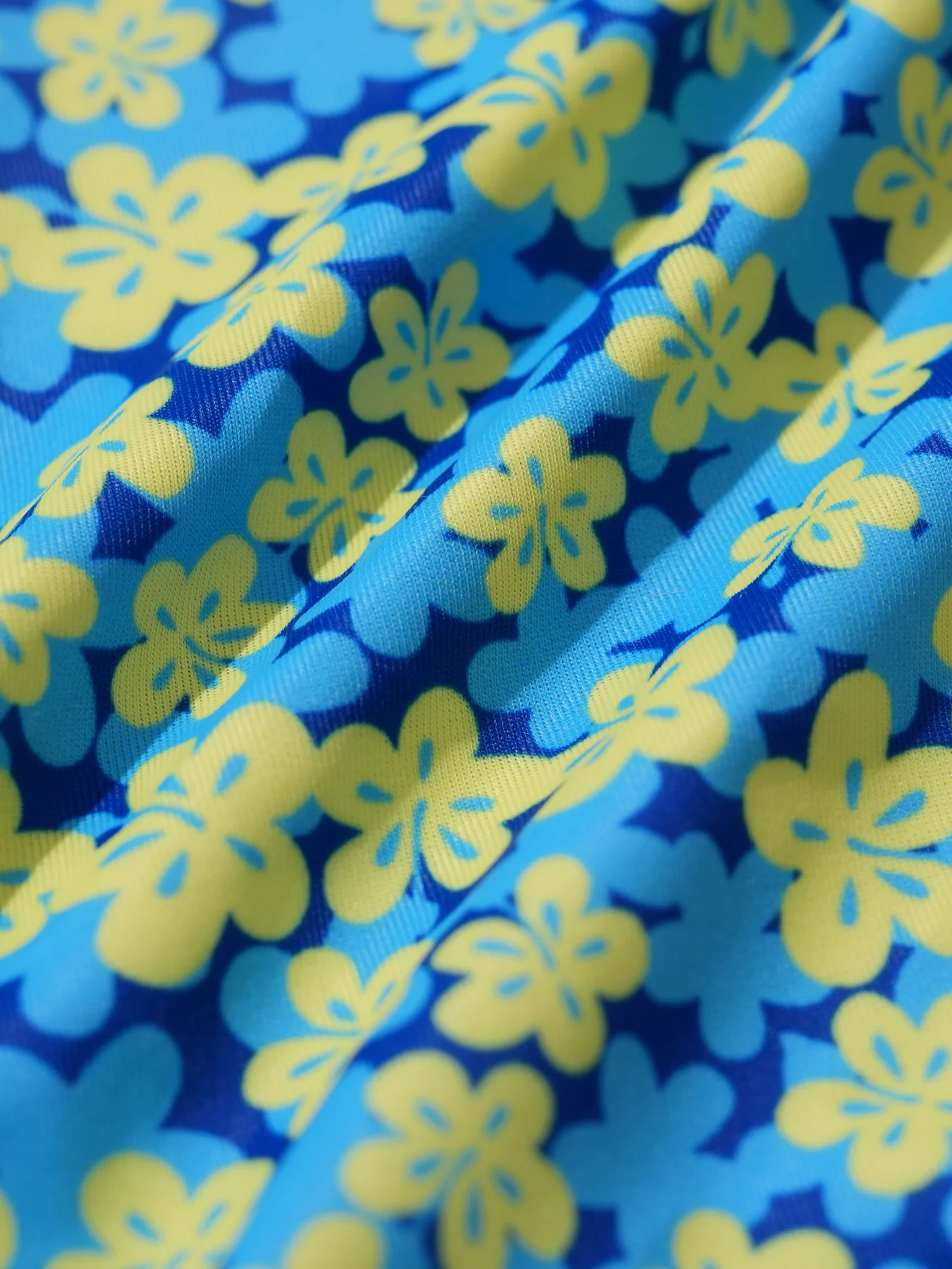 Blue Floral Contrast Tankini Set - Image 6