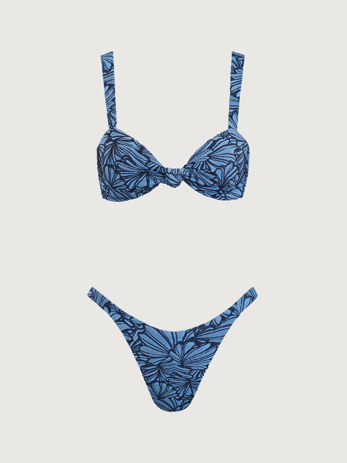Blue Geometric Knot Bikini Set - Image 6