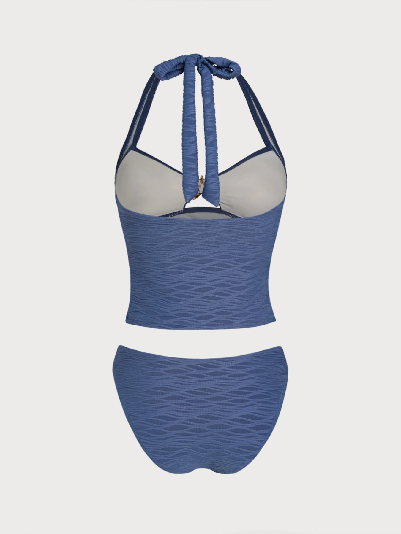 Blue Geometric Star Tankini Set - Image 3