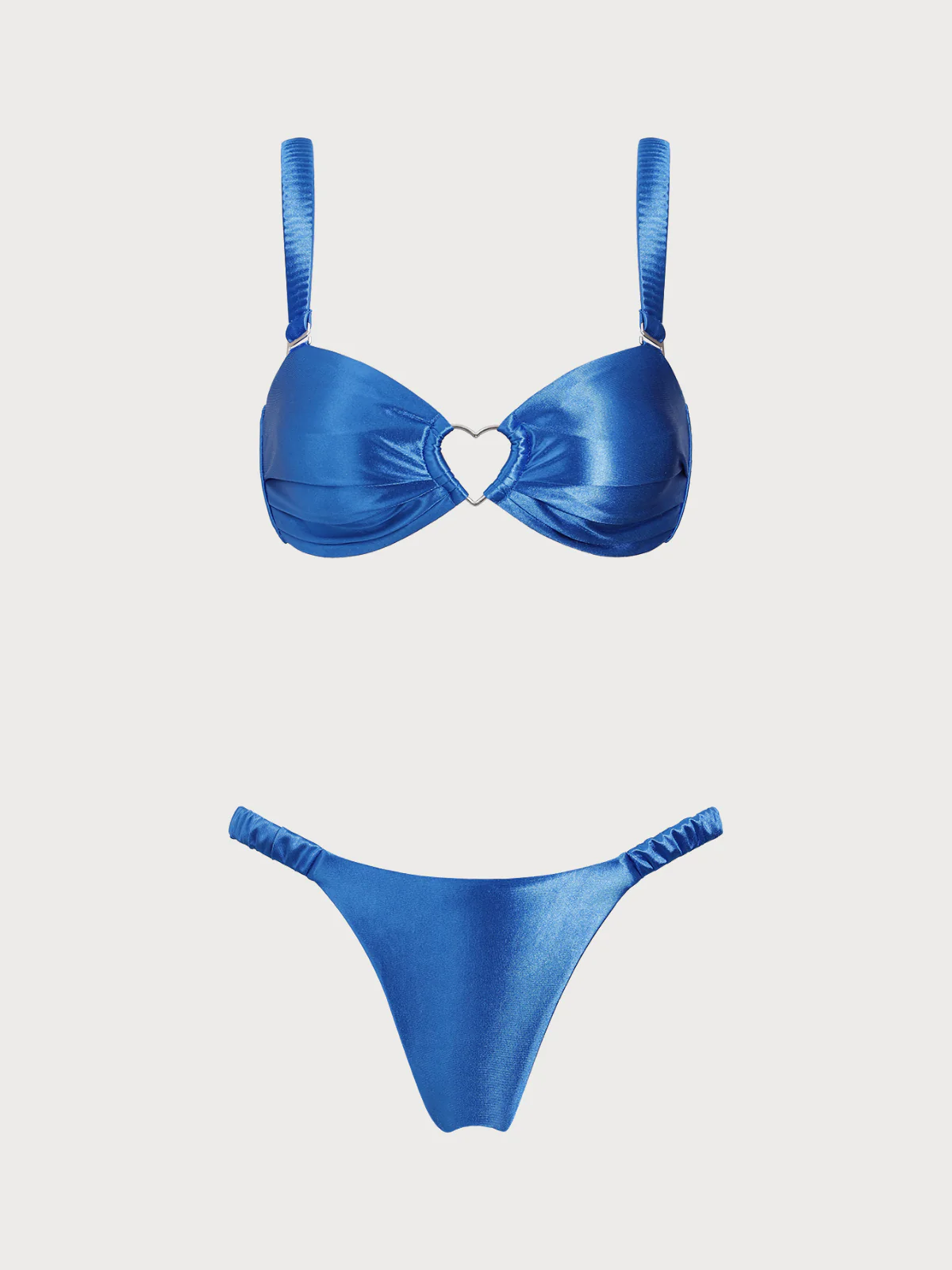 Blue Heart Cutout Bikini Set - Image 6