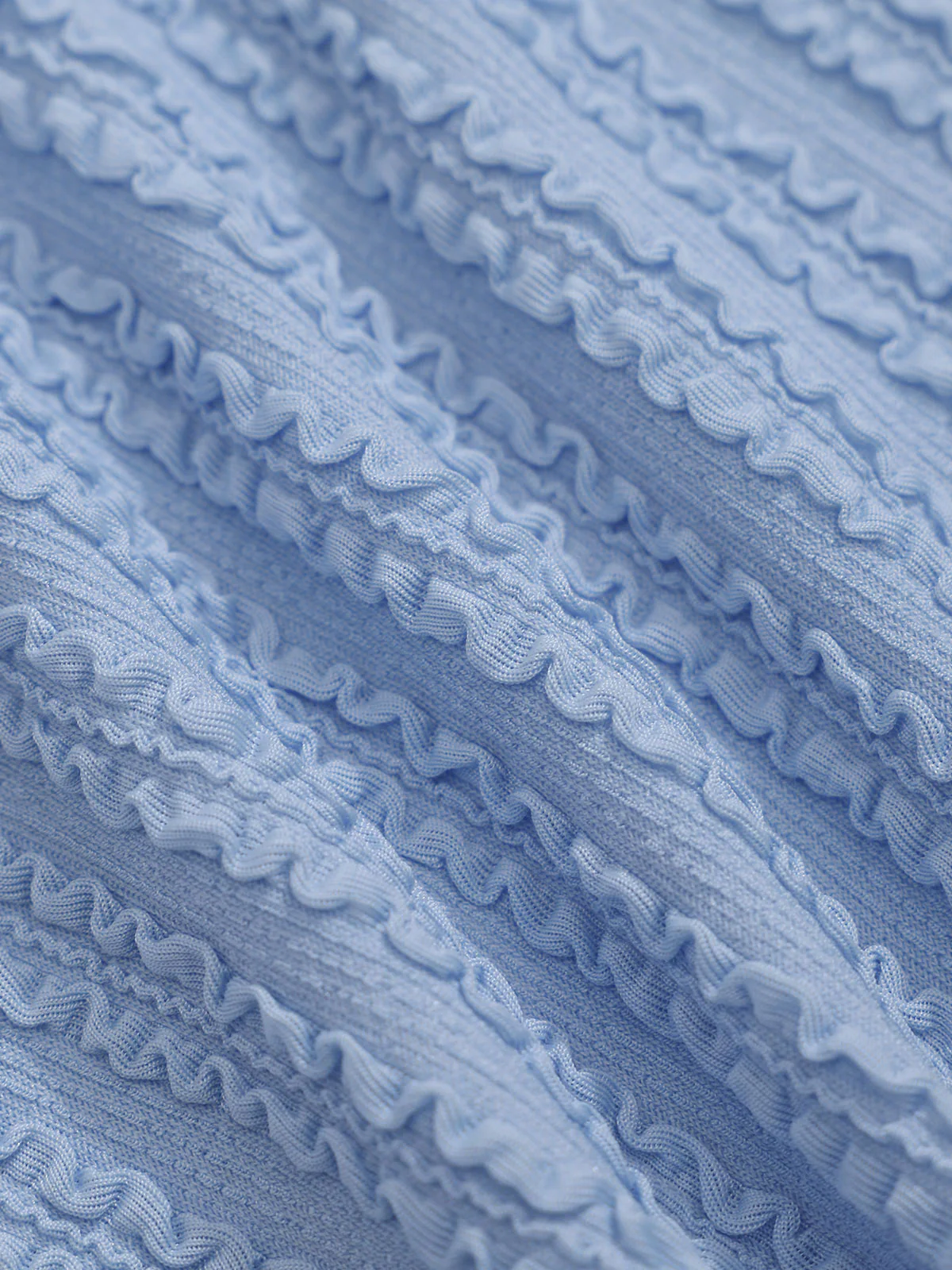 Blue Jacquard Tie-Front Tankini Set - Image 8