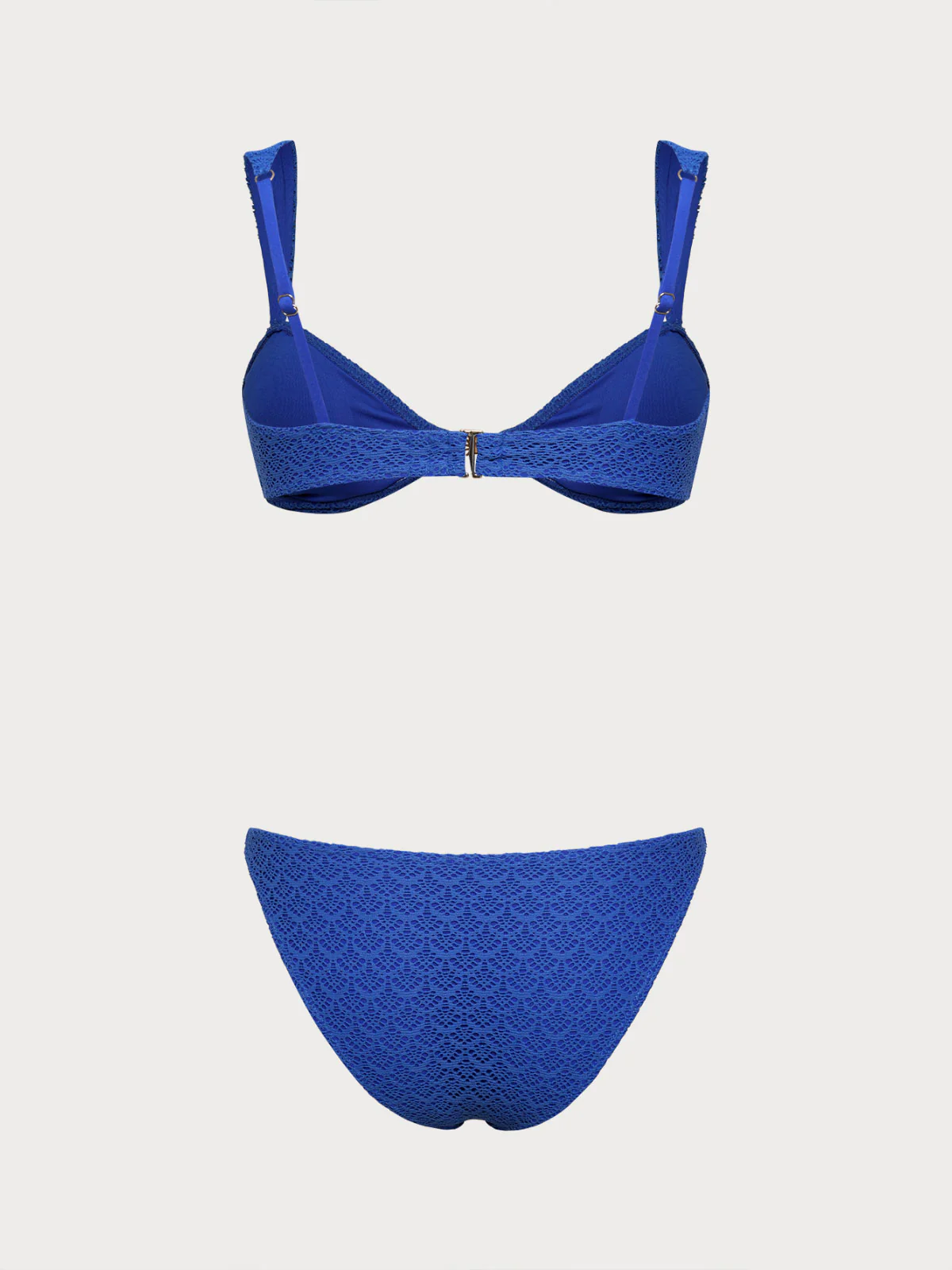 Blue Metallic Mesh Bikini Set - Image 8