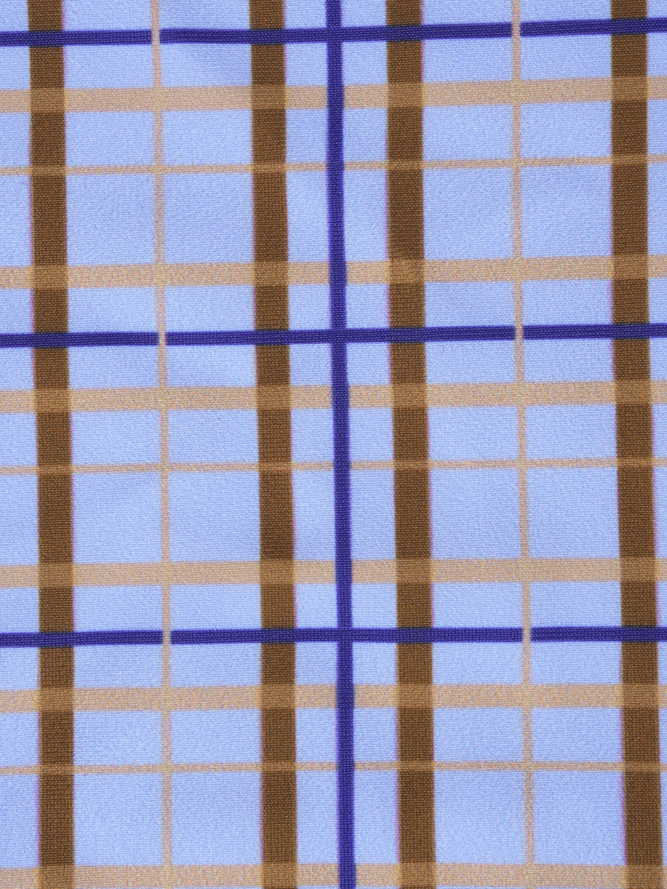 Blue Plaid Ruffle Bowknot Tankini Set - Image 3