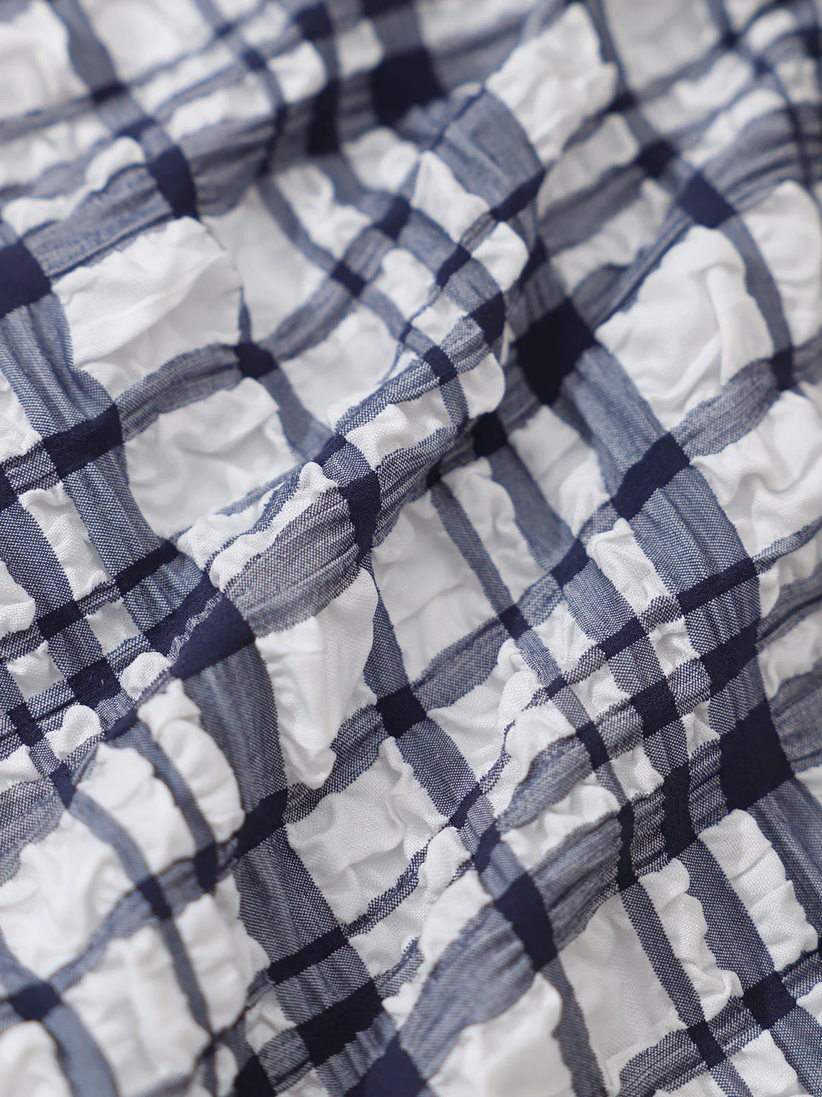Blue Plaid Twist Bikini Set - Image 8