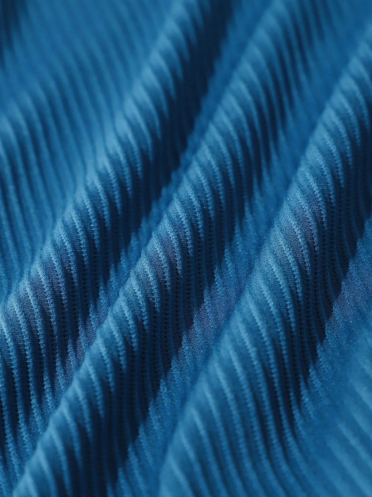 Blue Ribbed Ruffle Tankini Set - Image 4