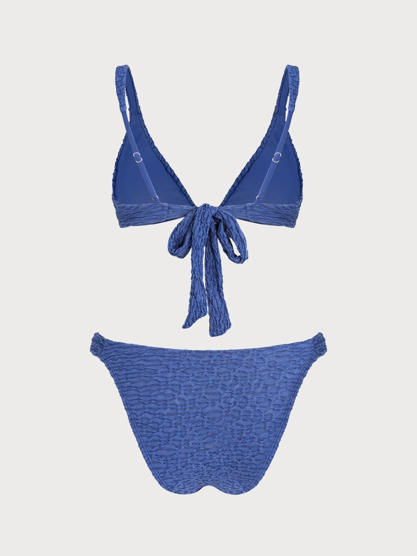 Blue Starfish Bubble Crinkle Bikini Set - Image 7