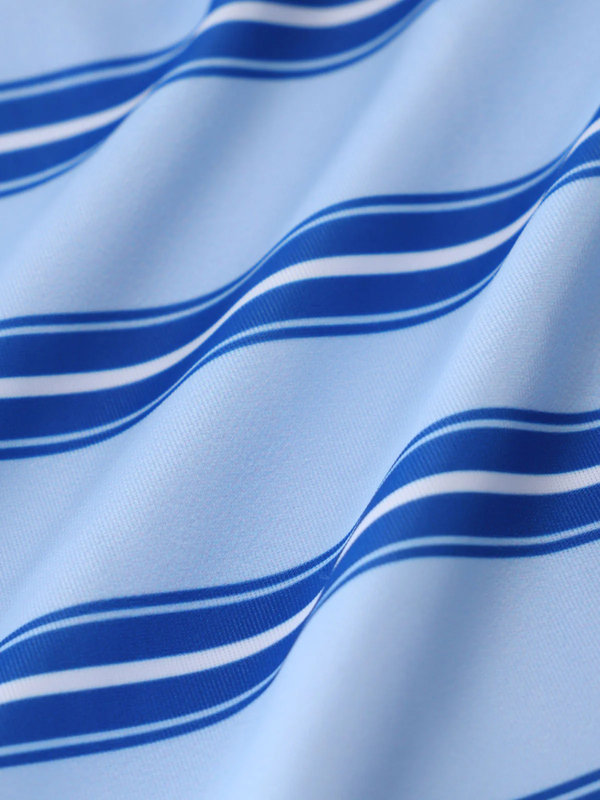 Blue Striped Contrast Tankini Set - Image 8