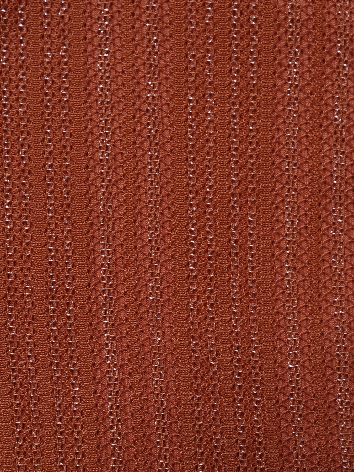 Brick Red O-Ring Lurex Tankini Set - Image 3