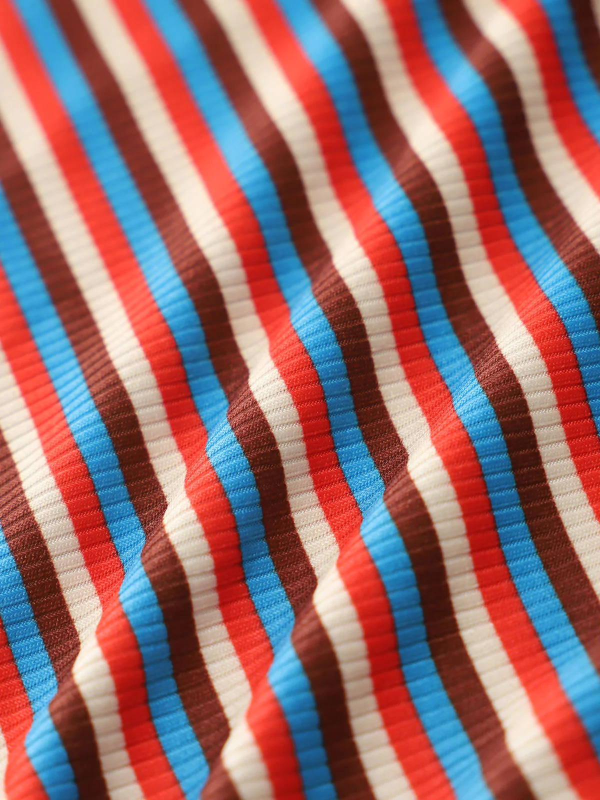 Brown Colorful Striped Reversible Bikini Set - Image 8