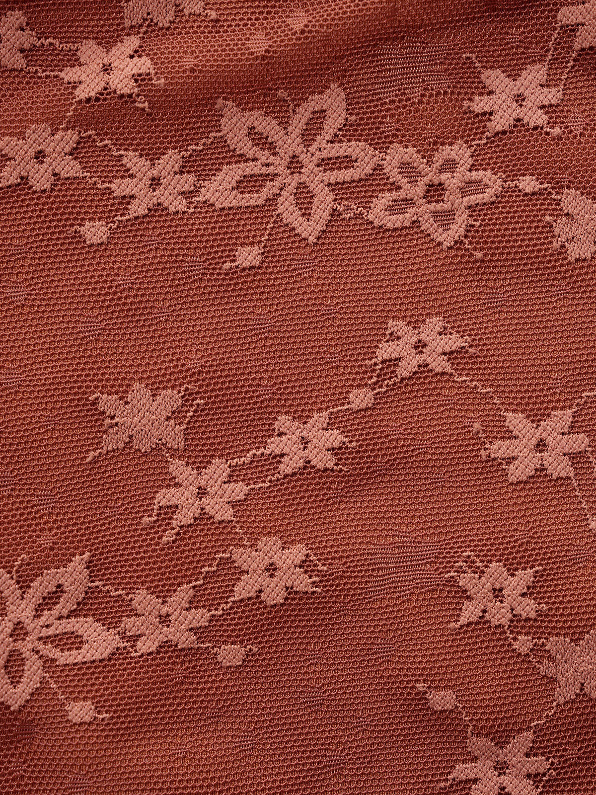 Brown Lace Flower Hollow Tankini Set - Image 7