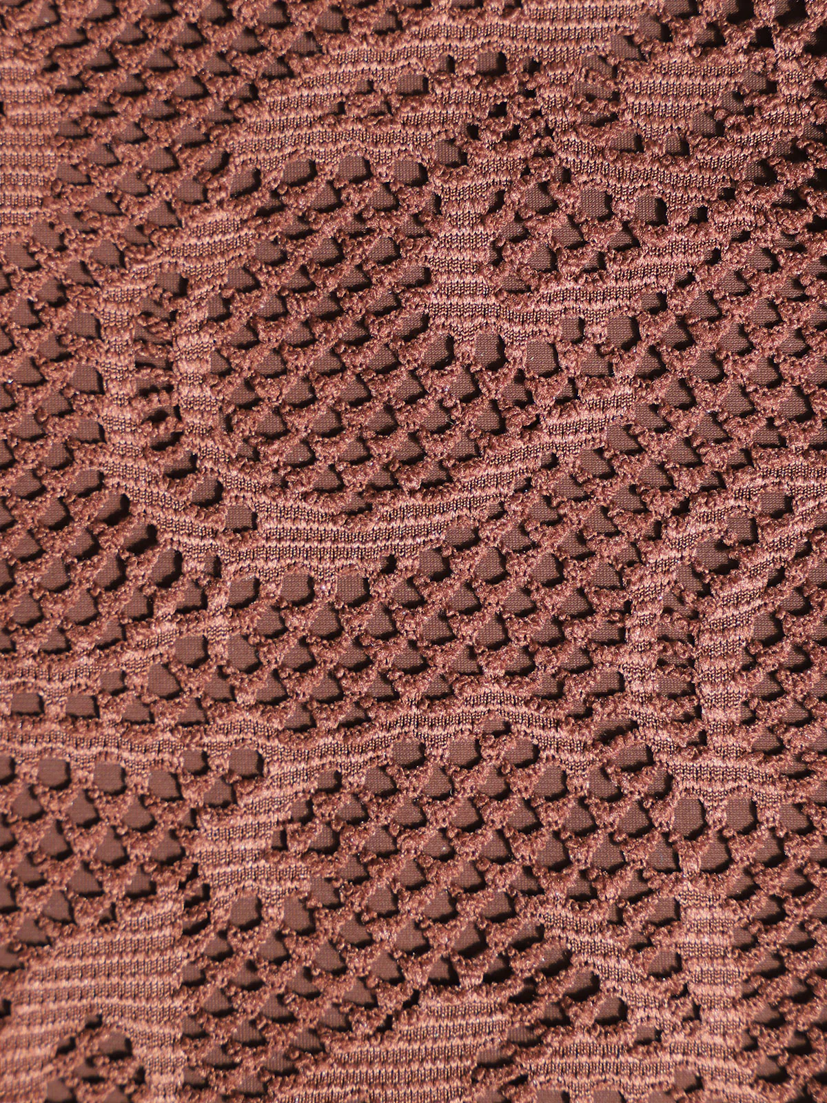 Brown Mesh Slit Tankini Set - Image 8