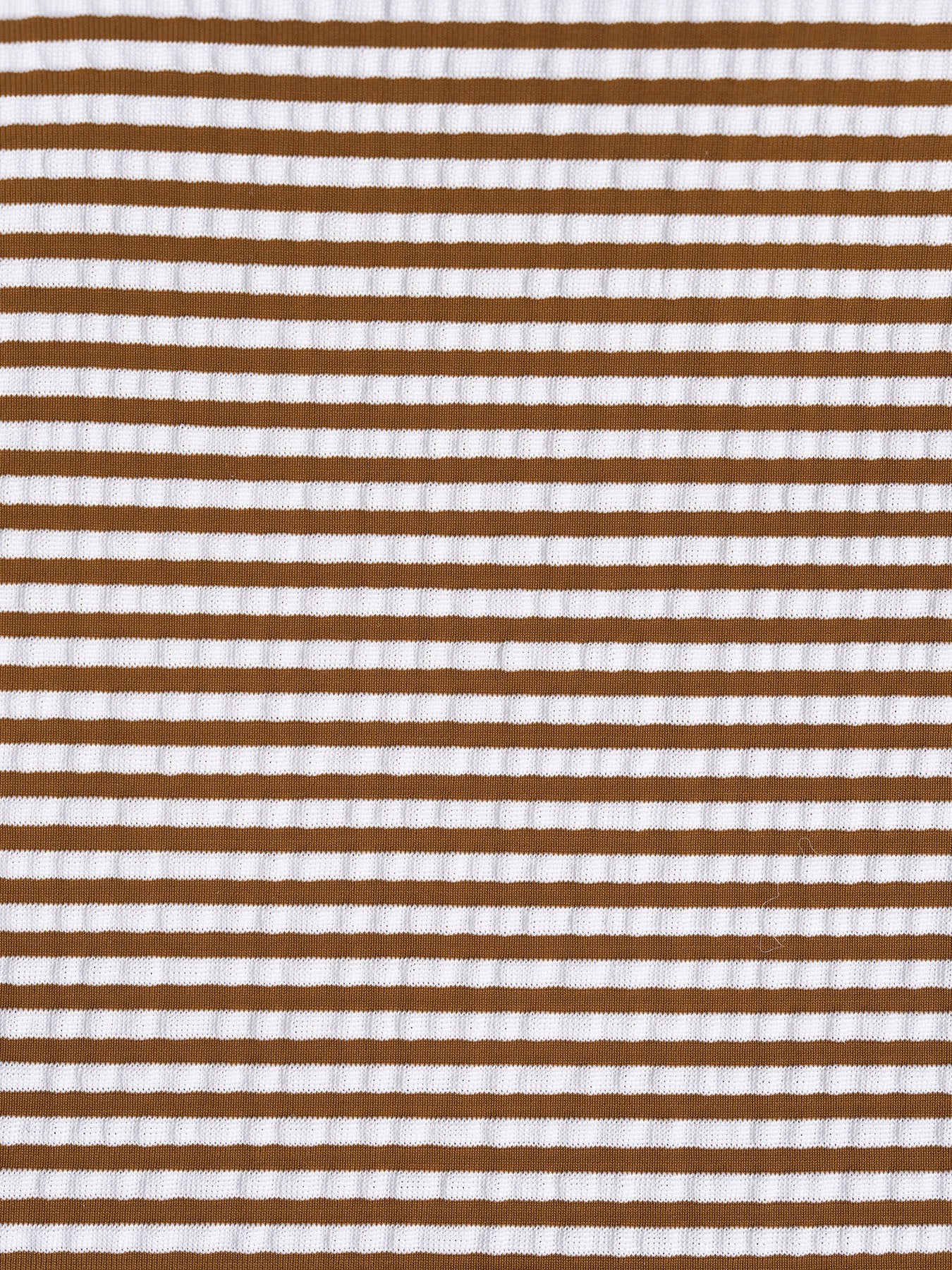 Brown Striped Ruffle Bikini Set - Image 7