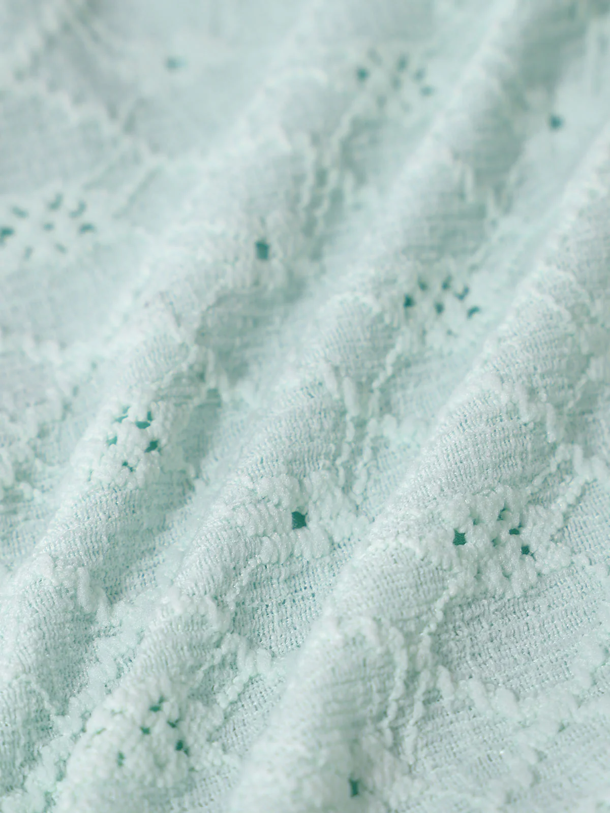 Cyan Woven Jacquard Bikini Set - Image 8
