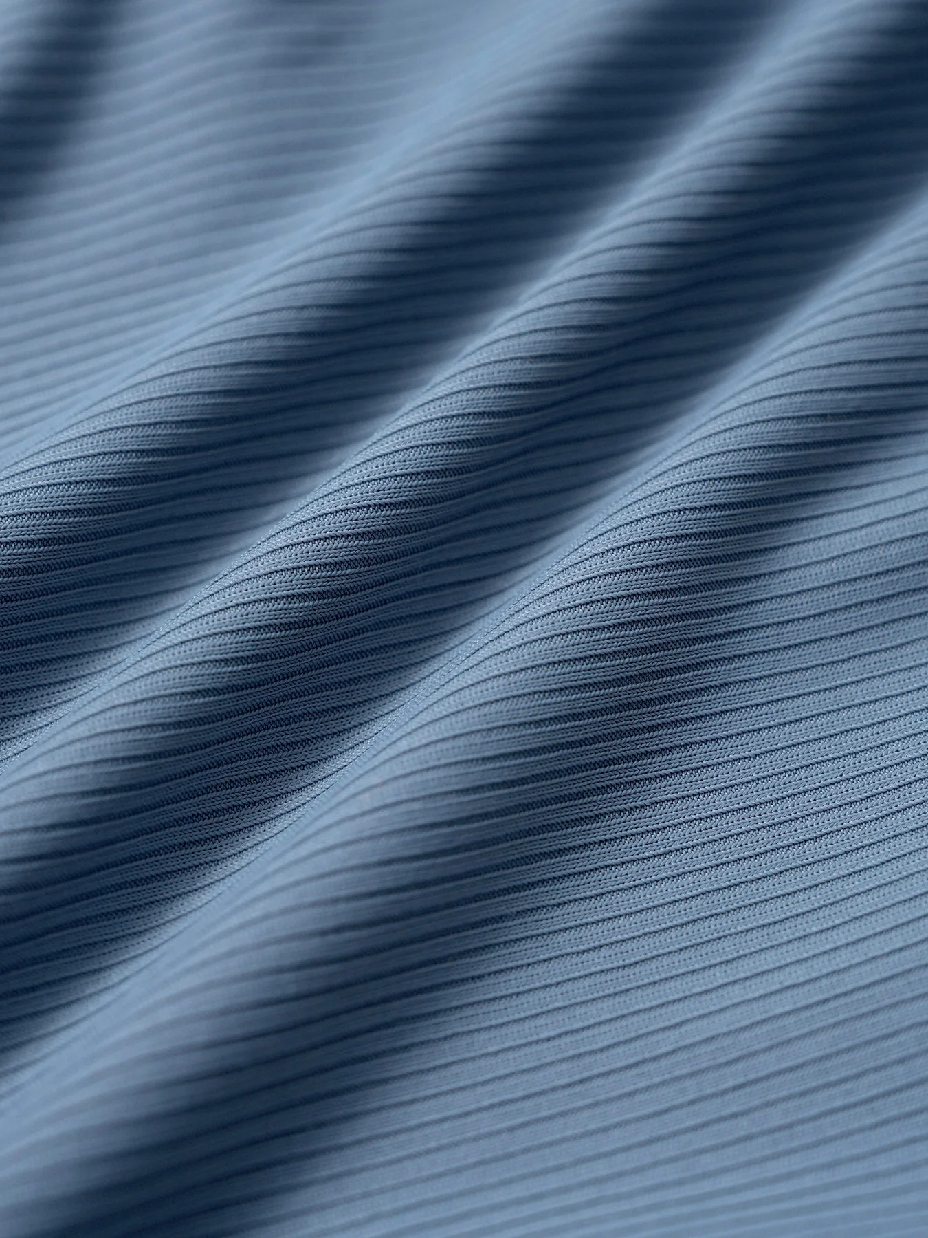 Dusty Blue Contrast Gingham Trim Tankini Set - Image 9