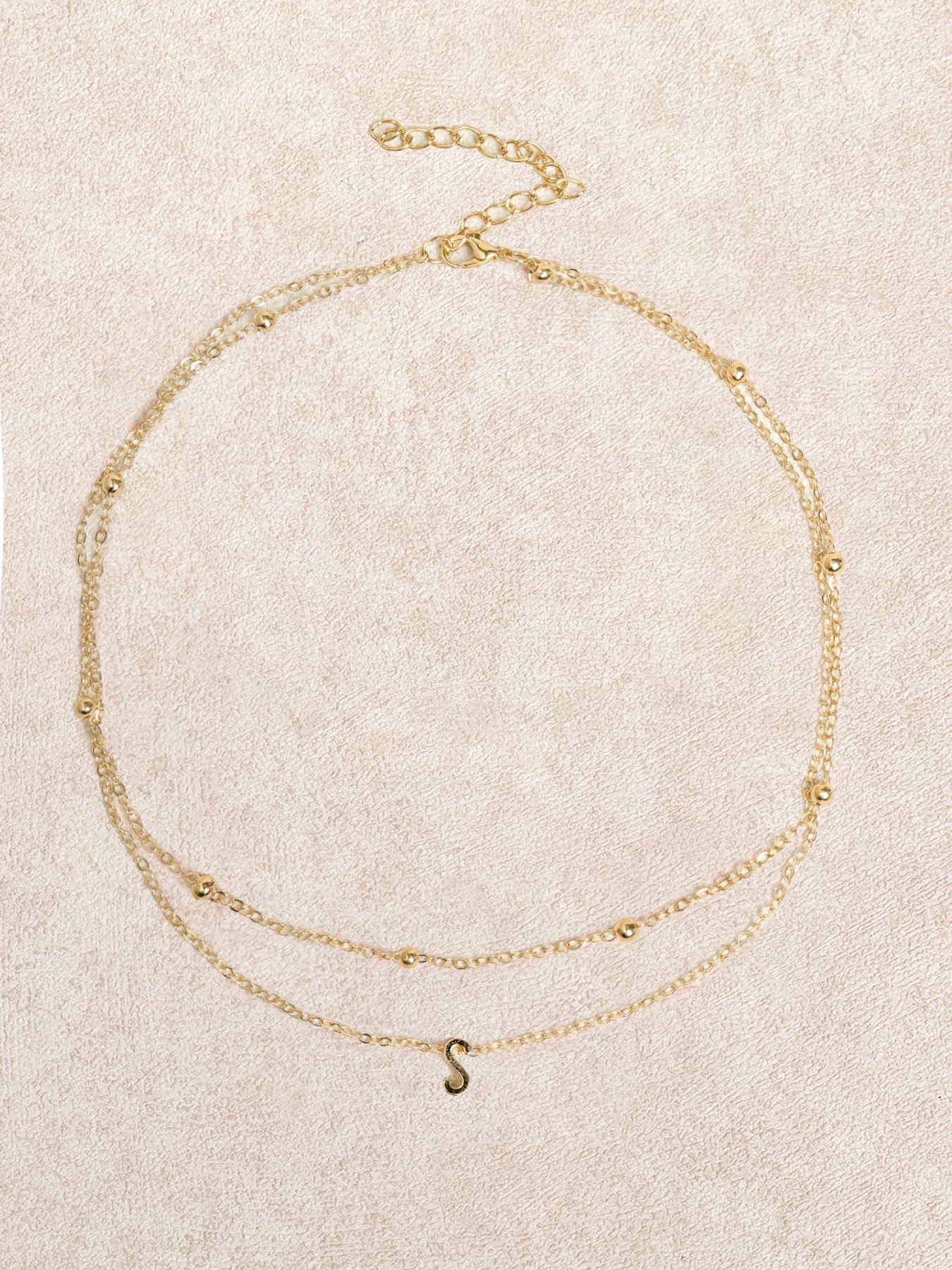 Gold Letter Pendant Necklace
