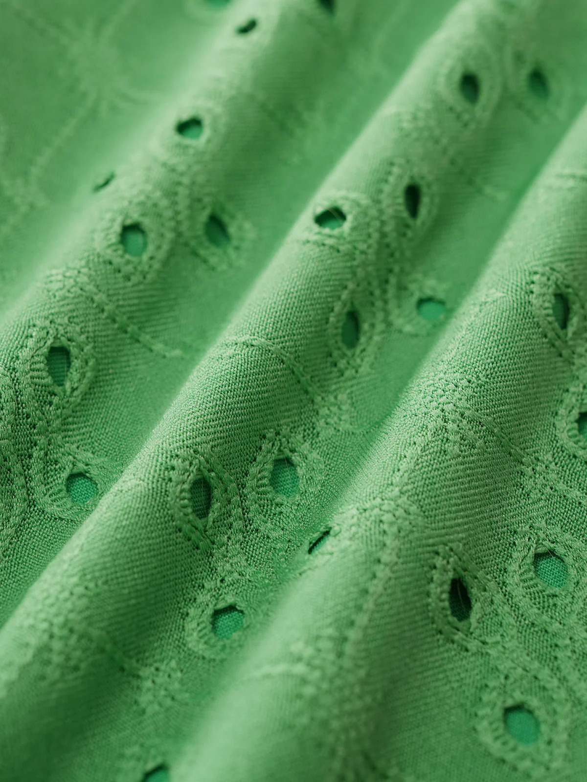 Green Deep V Twist One-Piece Swimsuit - Image 4