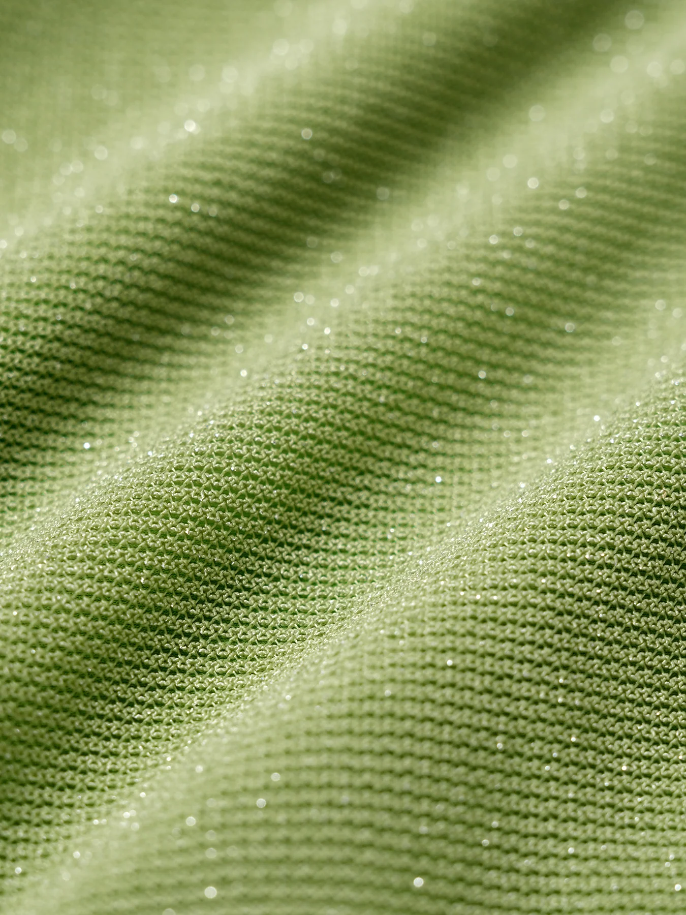 Green O-Ring Beaded Silver Thread Tankini Set - Image 9