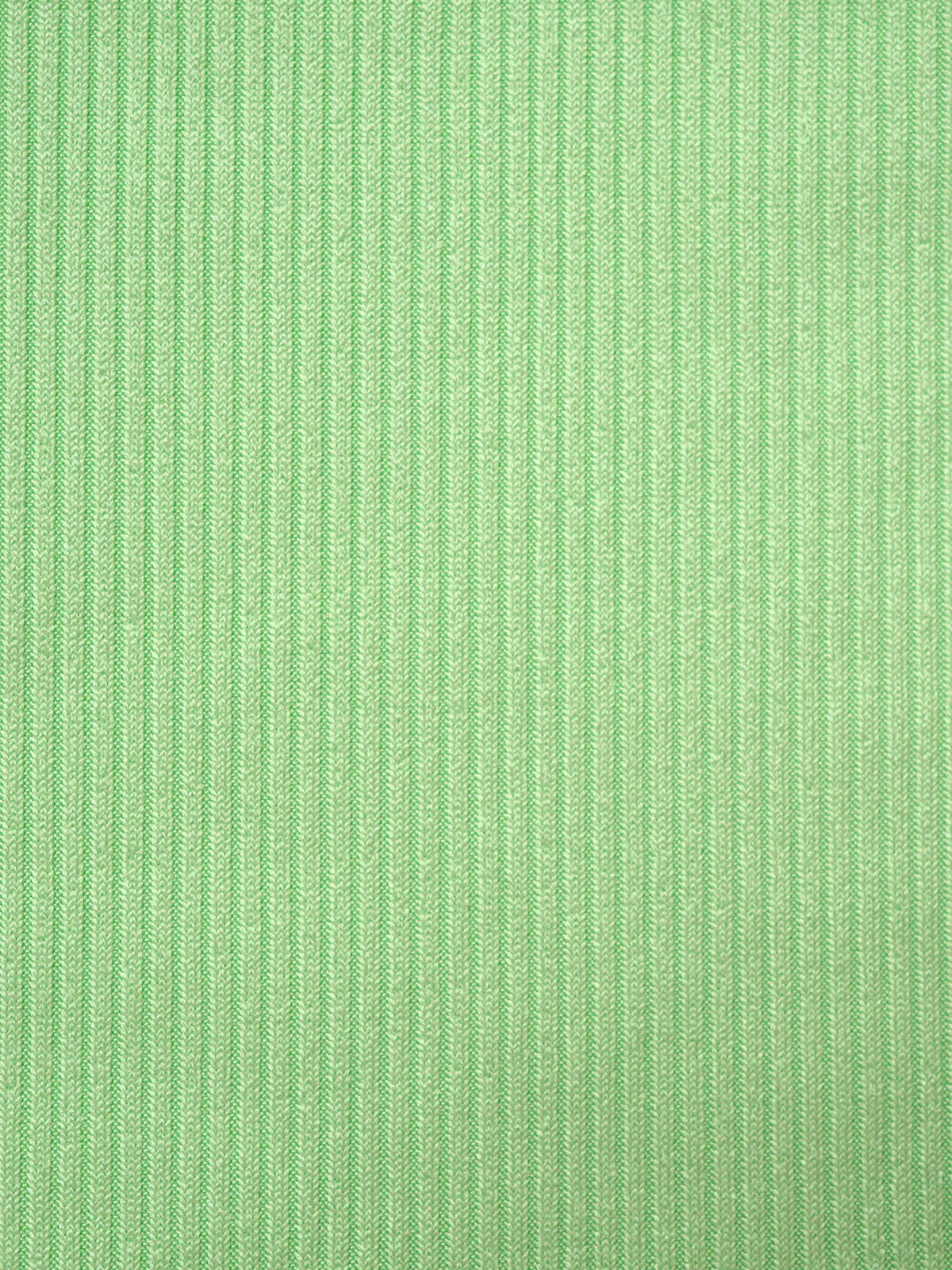 Green Polyester Striped Knit Shorts - Image 3