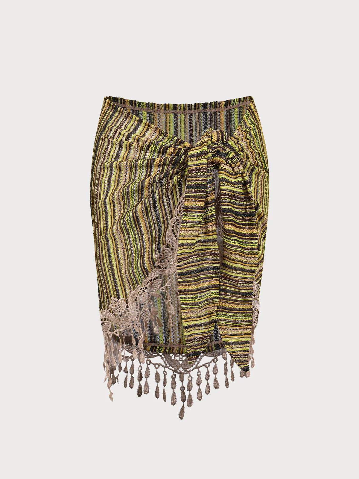 Green Vintage Cover-Up Skirt - Image 6