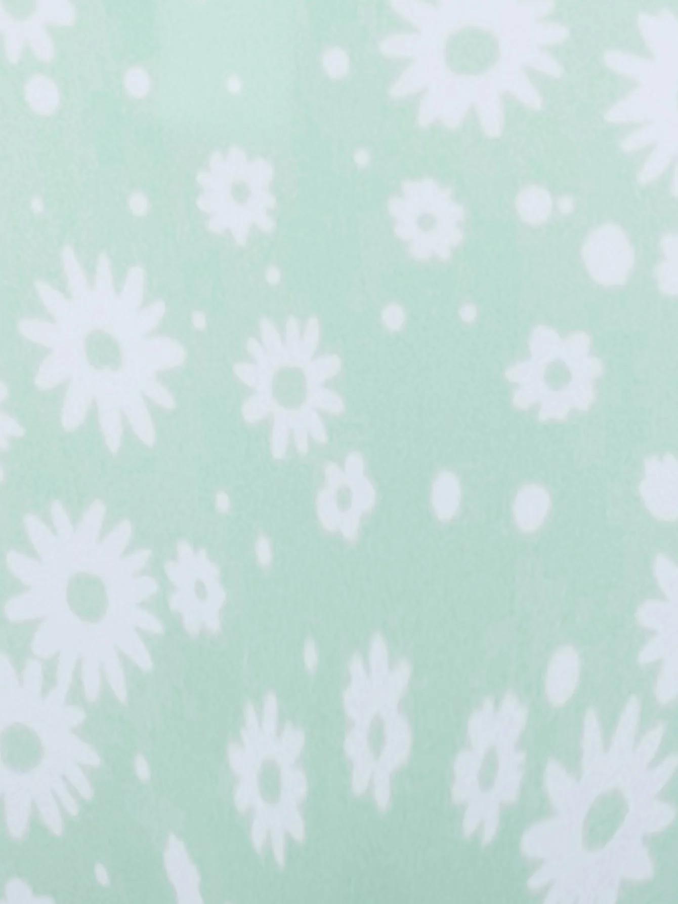 Light Green Ring Hollow Print Bikini Set - Image 3