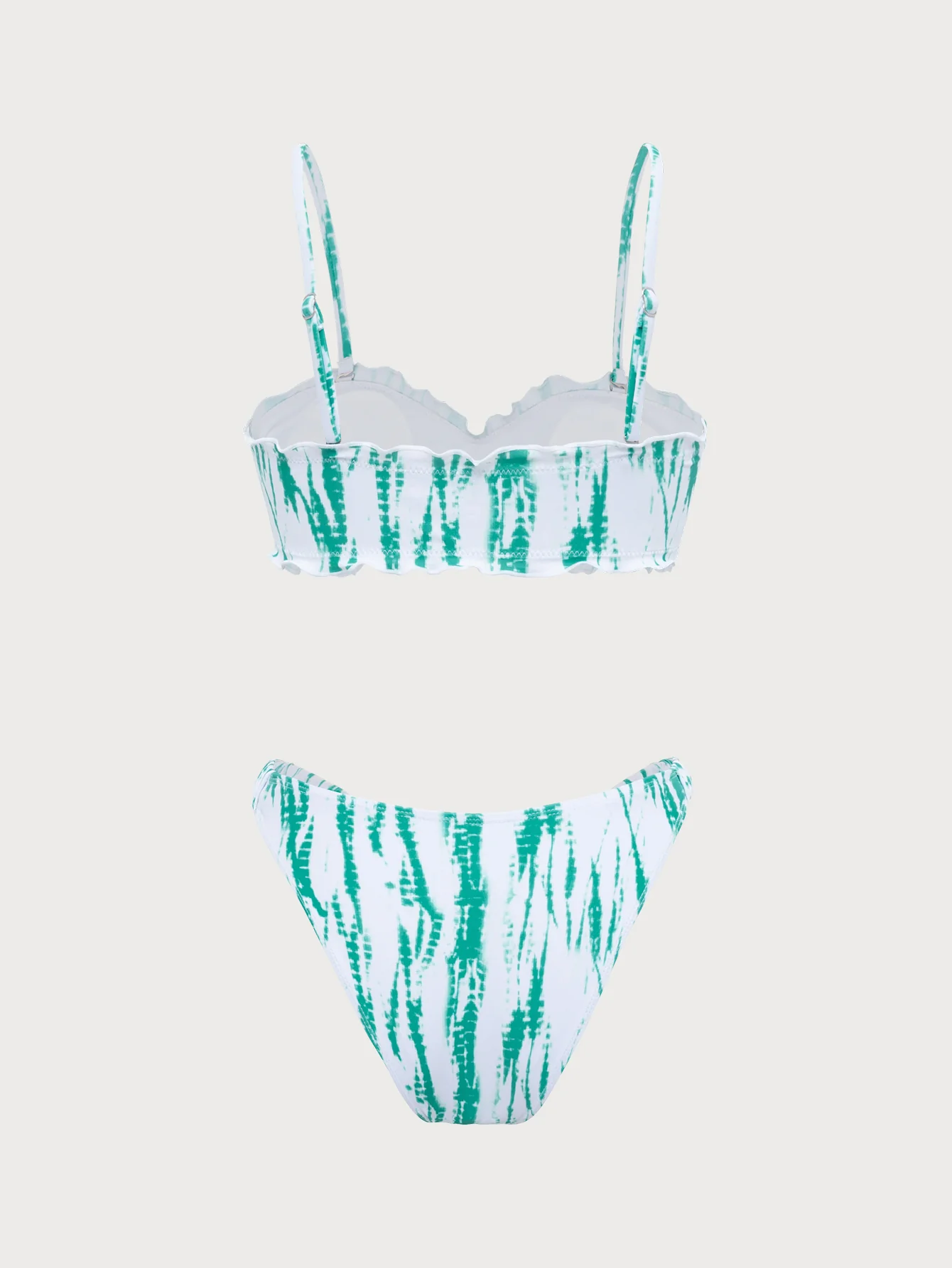 Light Green Ruffle Bikini Set - Image 2
