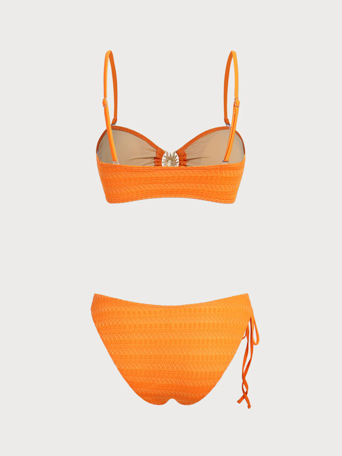 Orange Bandeau Bikini Set - Image 7