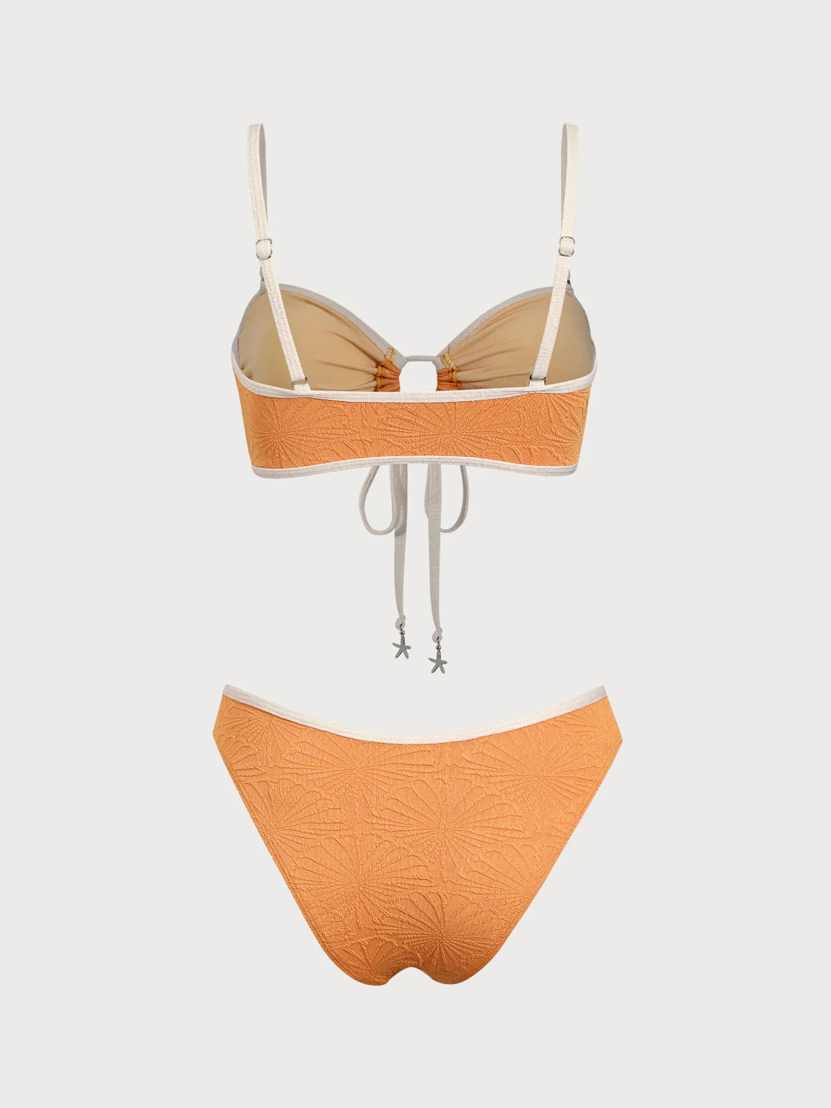 Orange Contrast Bikini Set - Image 7