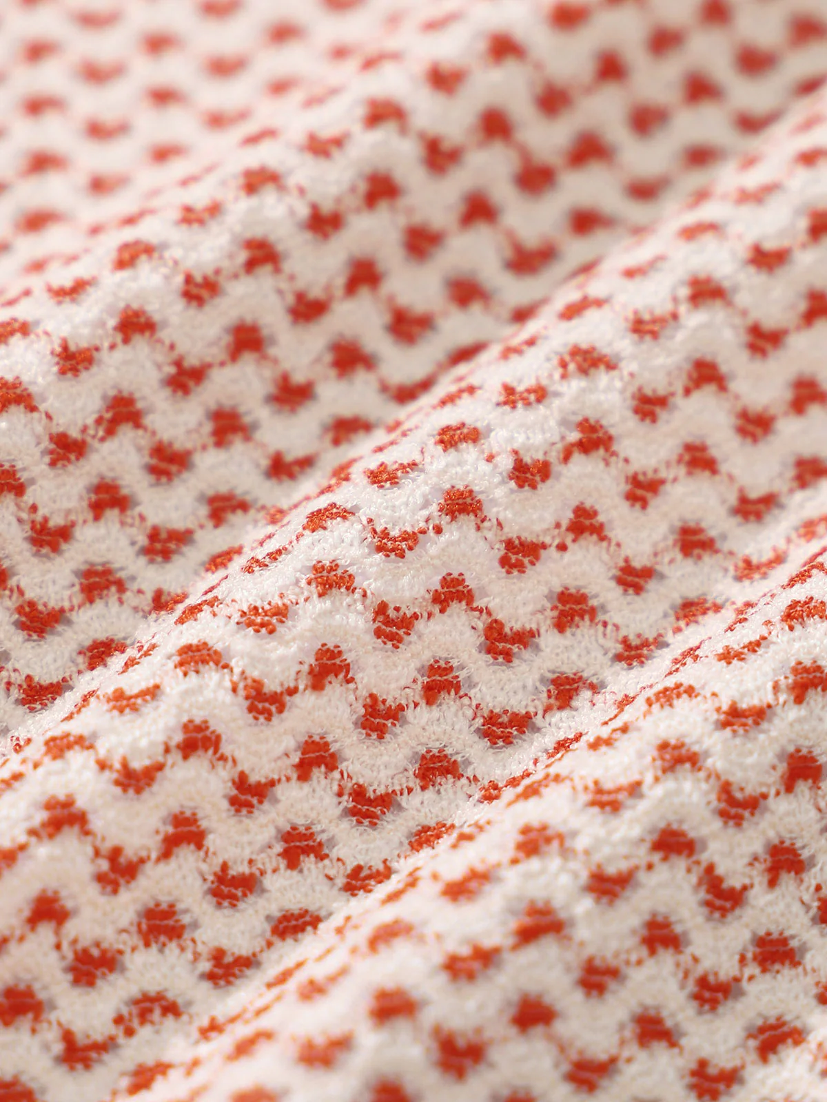 Orange Jacquard Cutout Bikini Set - Image 4