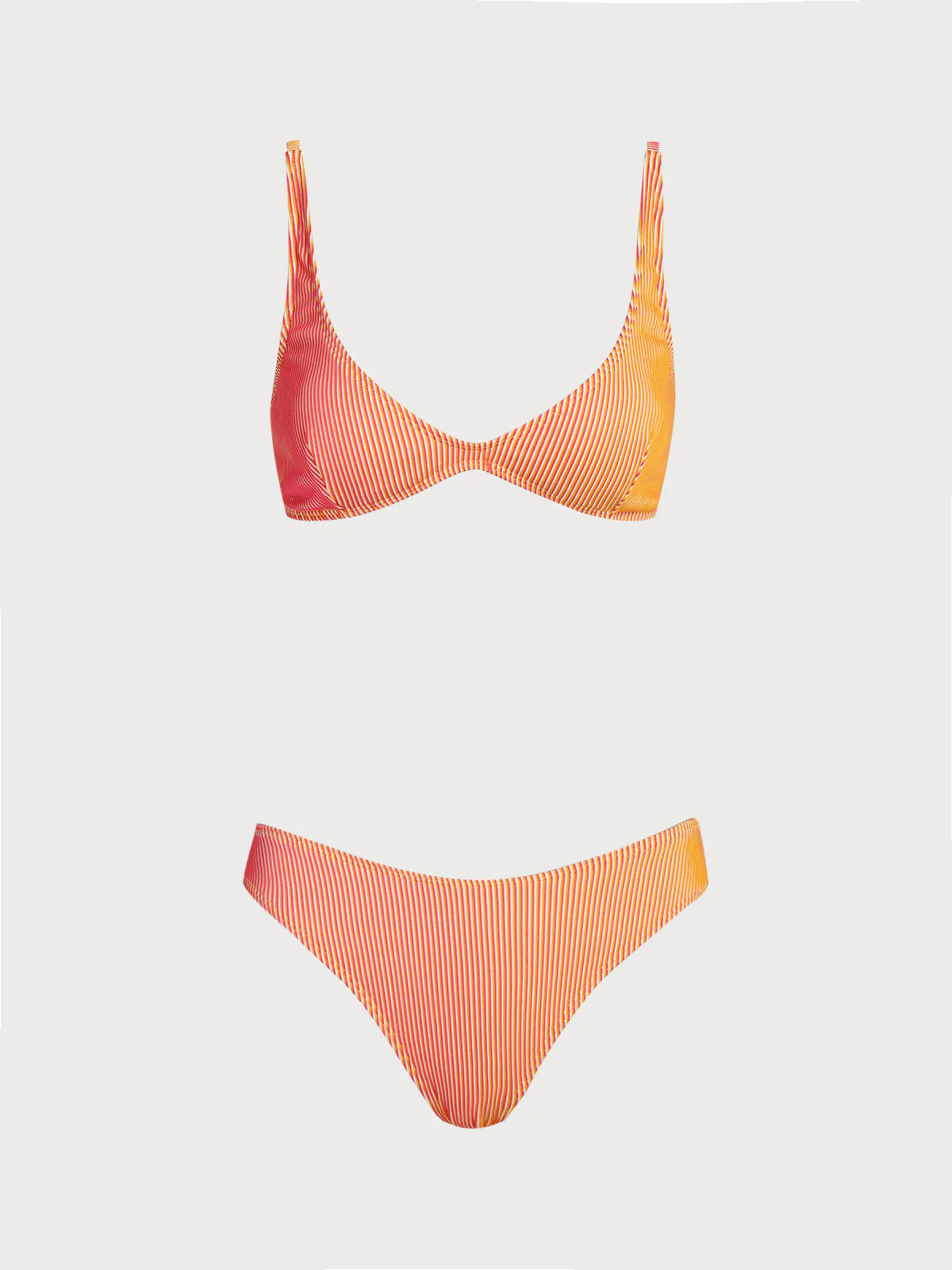 Orange Two-Color Gradient Bikini Set - Image 7