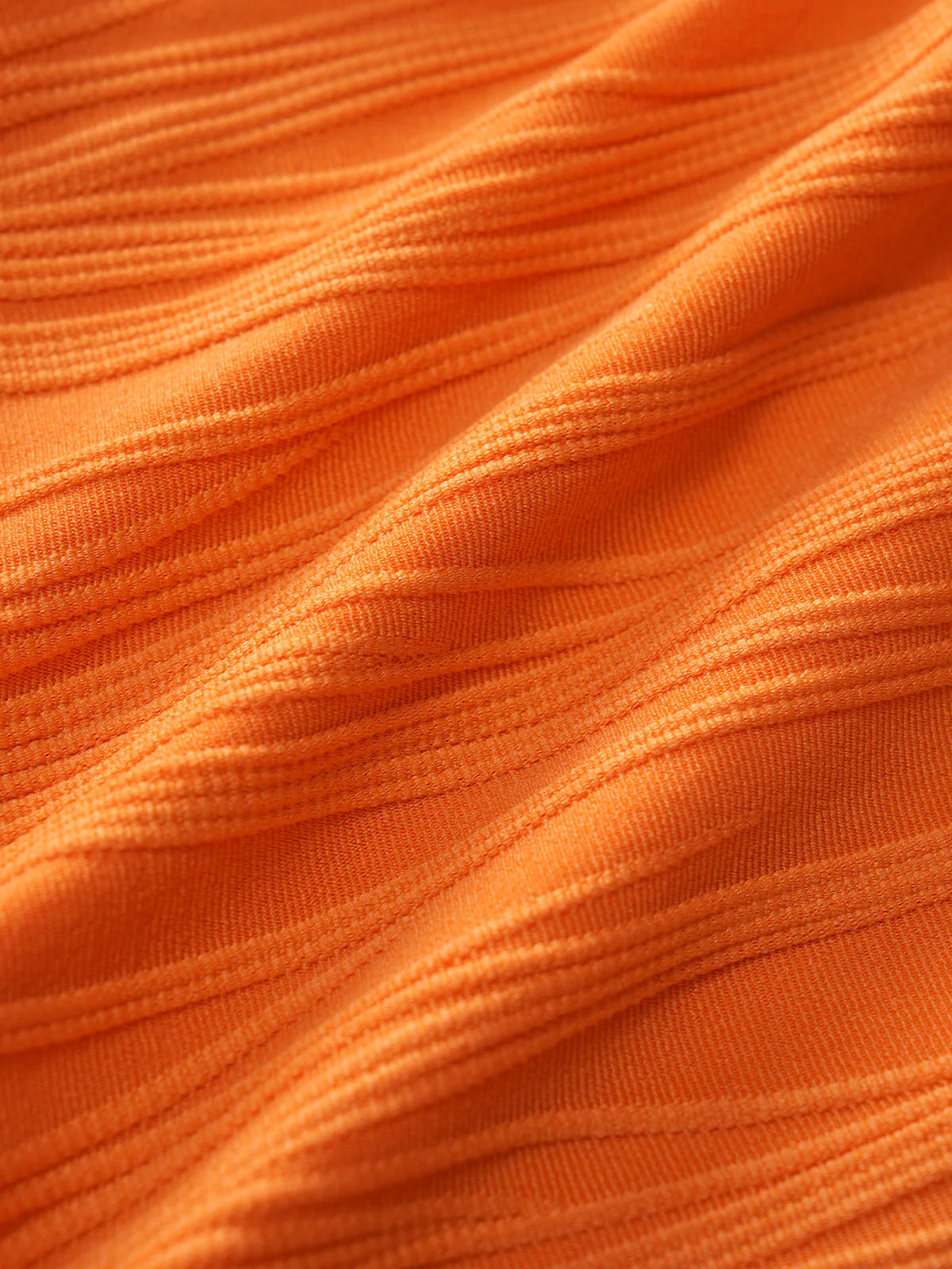 Orange V-Neck Tie Front Tankini Set - Image 10