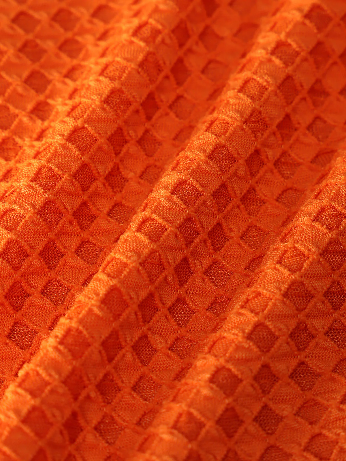 Orange Woven Ruched Bikini Set - Image 9