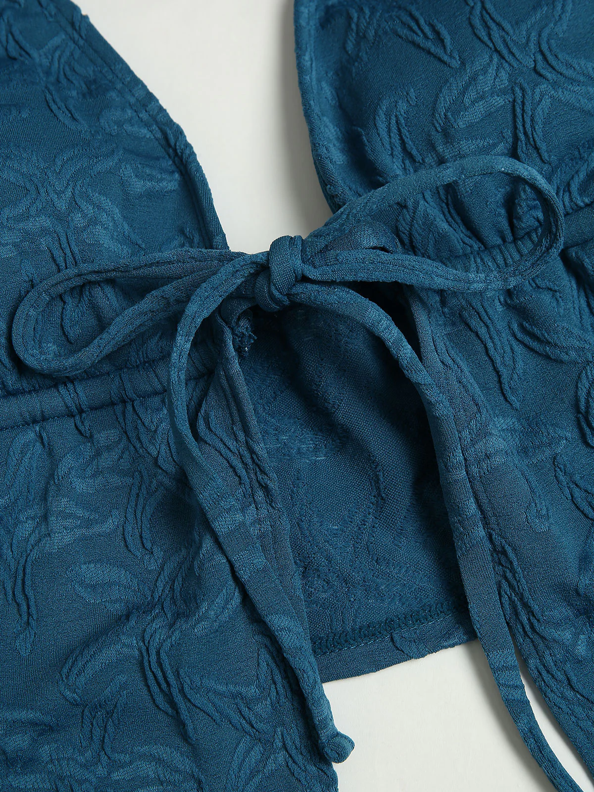 Peacock Blue Tankini Three-Piece Set - Image 12