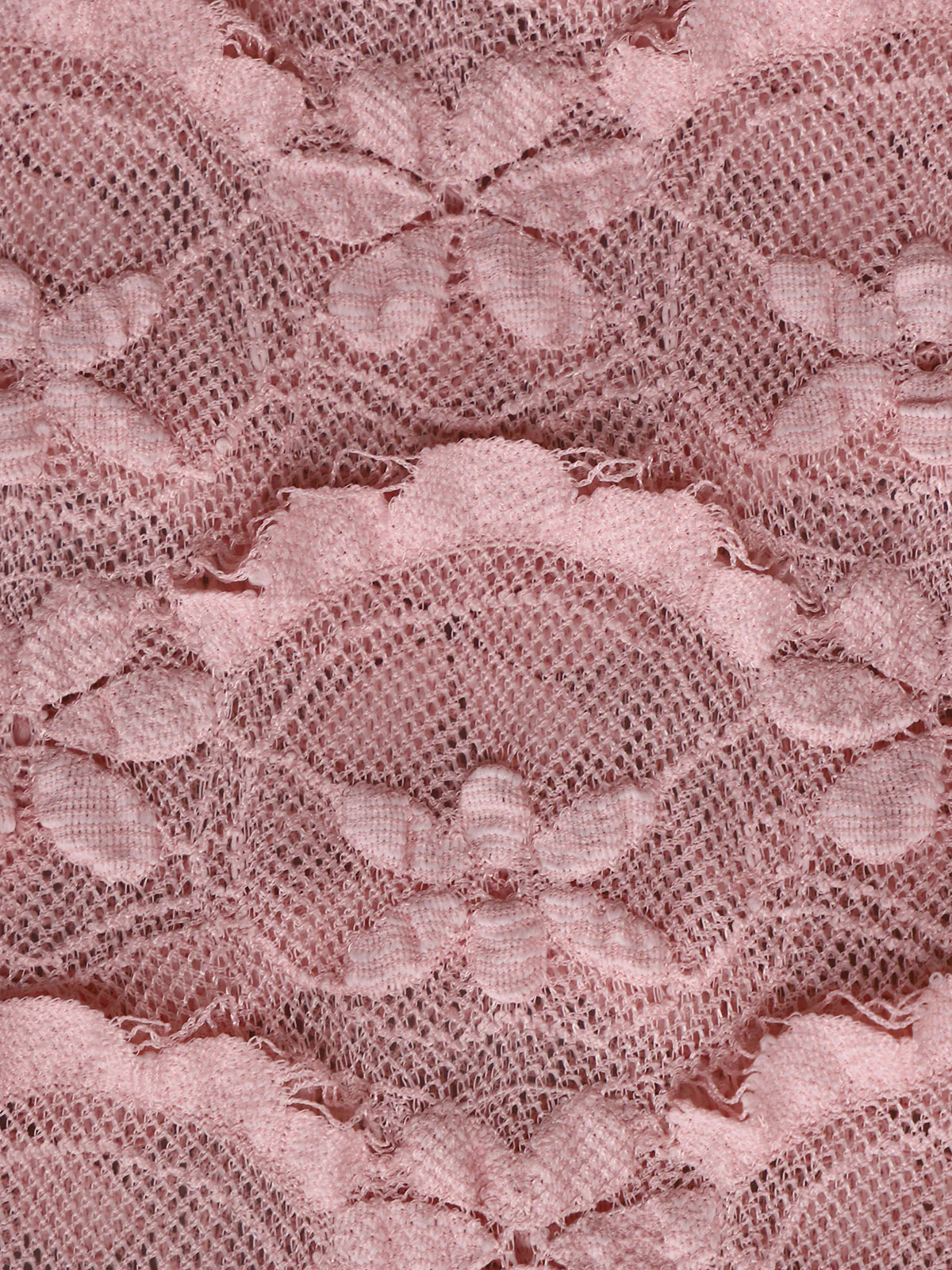 Pink Ruched Hollow Mesh Flower Tankini Set - Image 9