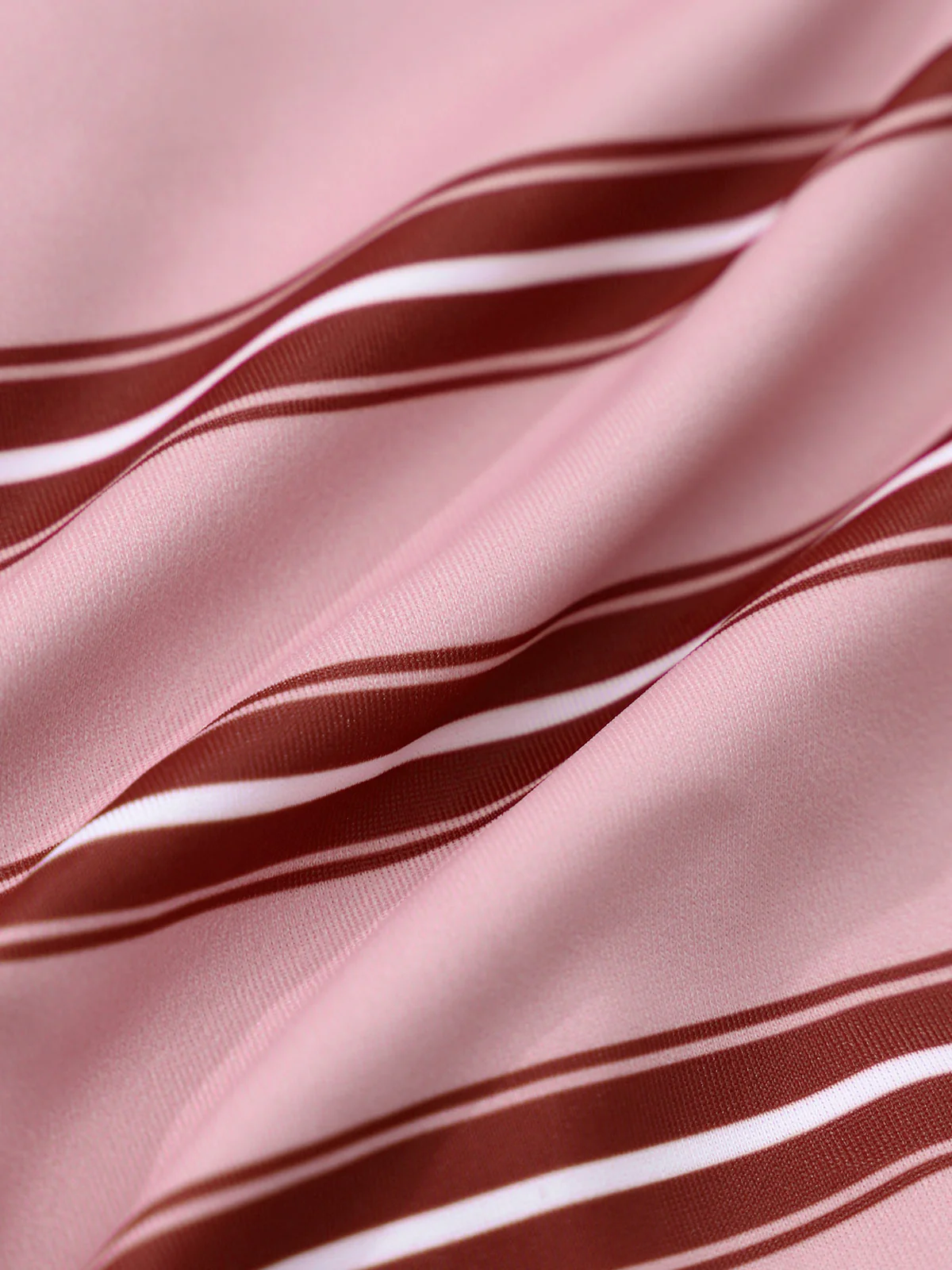 Pink Striped Underwired Lace Bikini Set - Image 8