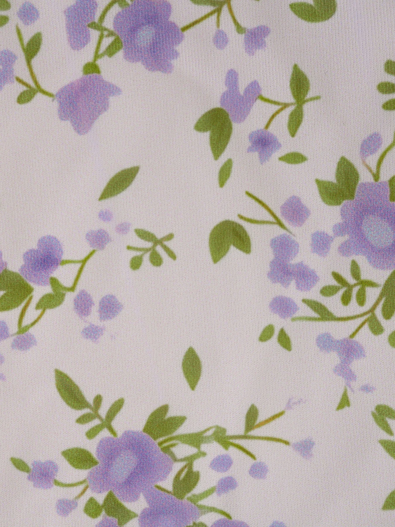 Purple Floral O-Ring Contrast Tankini Set - Image 8