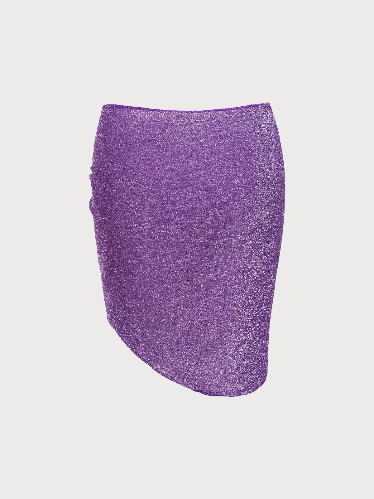 Purple Lurex Sparkly Cover-Up Skirt - Image 6