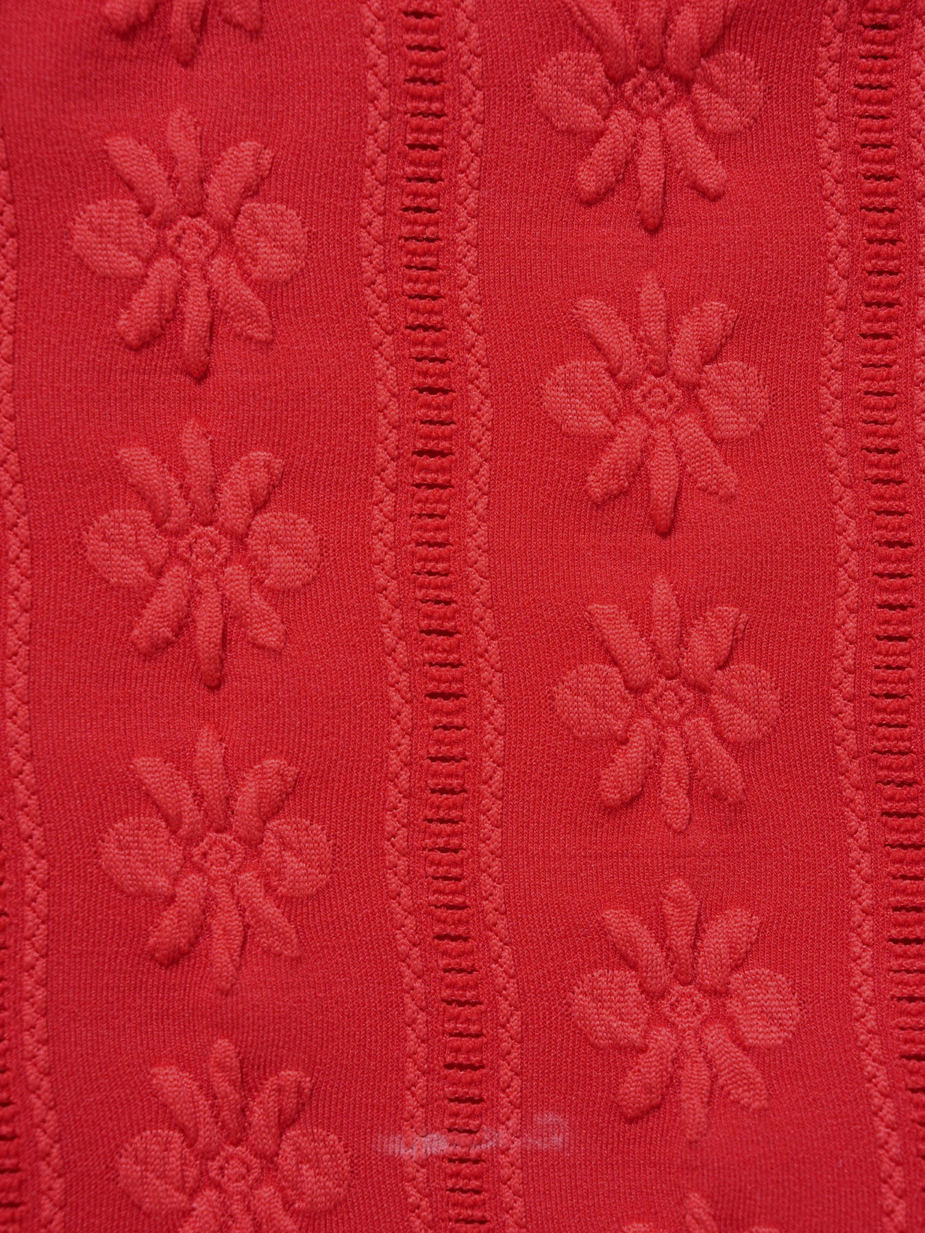 Red Floral Textured Tankini Set - Image 6