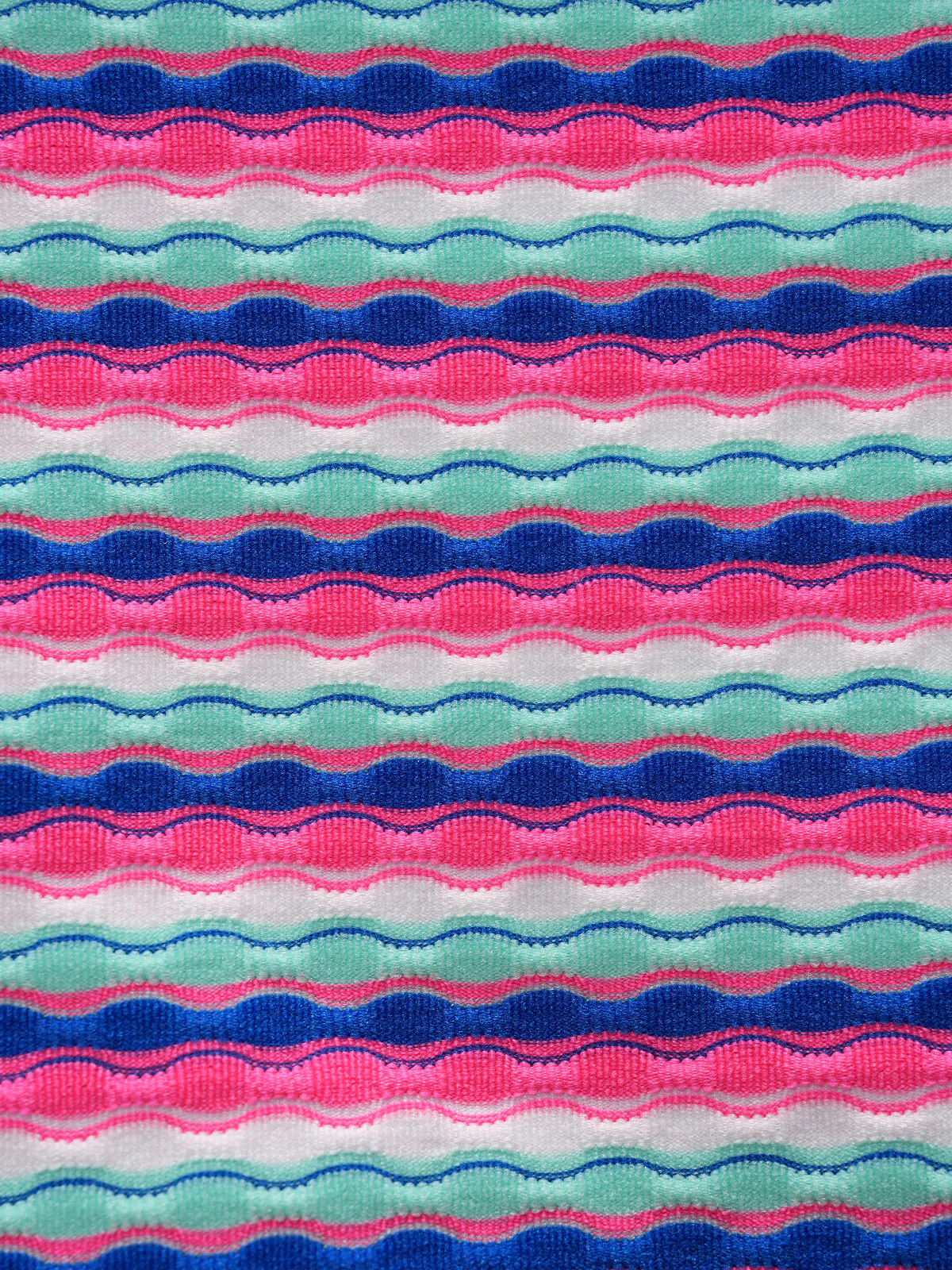 Rose Red Colorful Striped Twist Bikini Set - Image 8