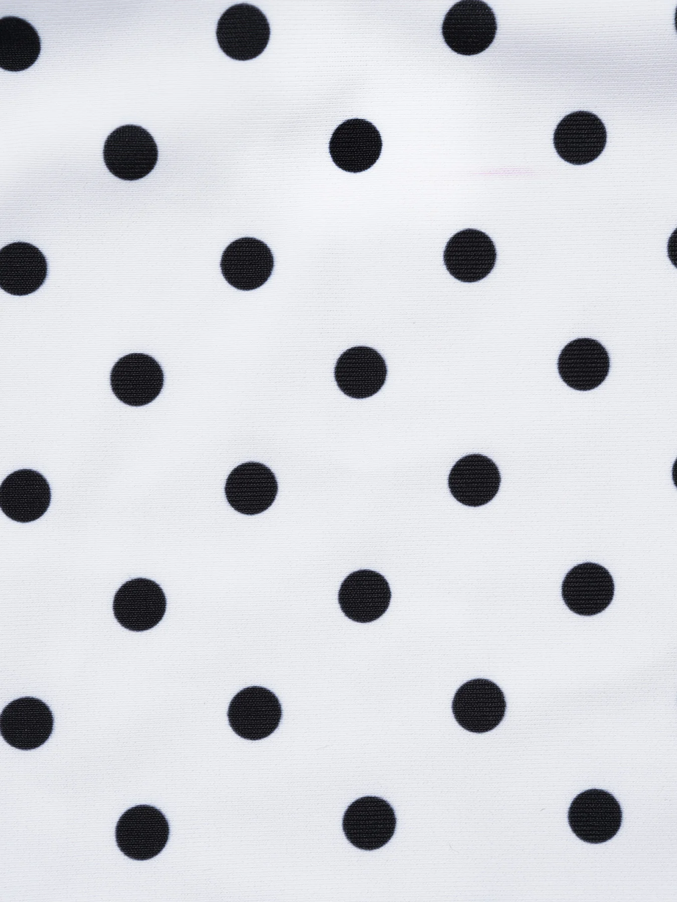 White Contrast Polka Dot Ruffle Bikini Set - Image 8