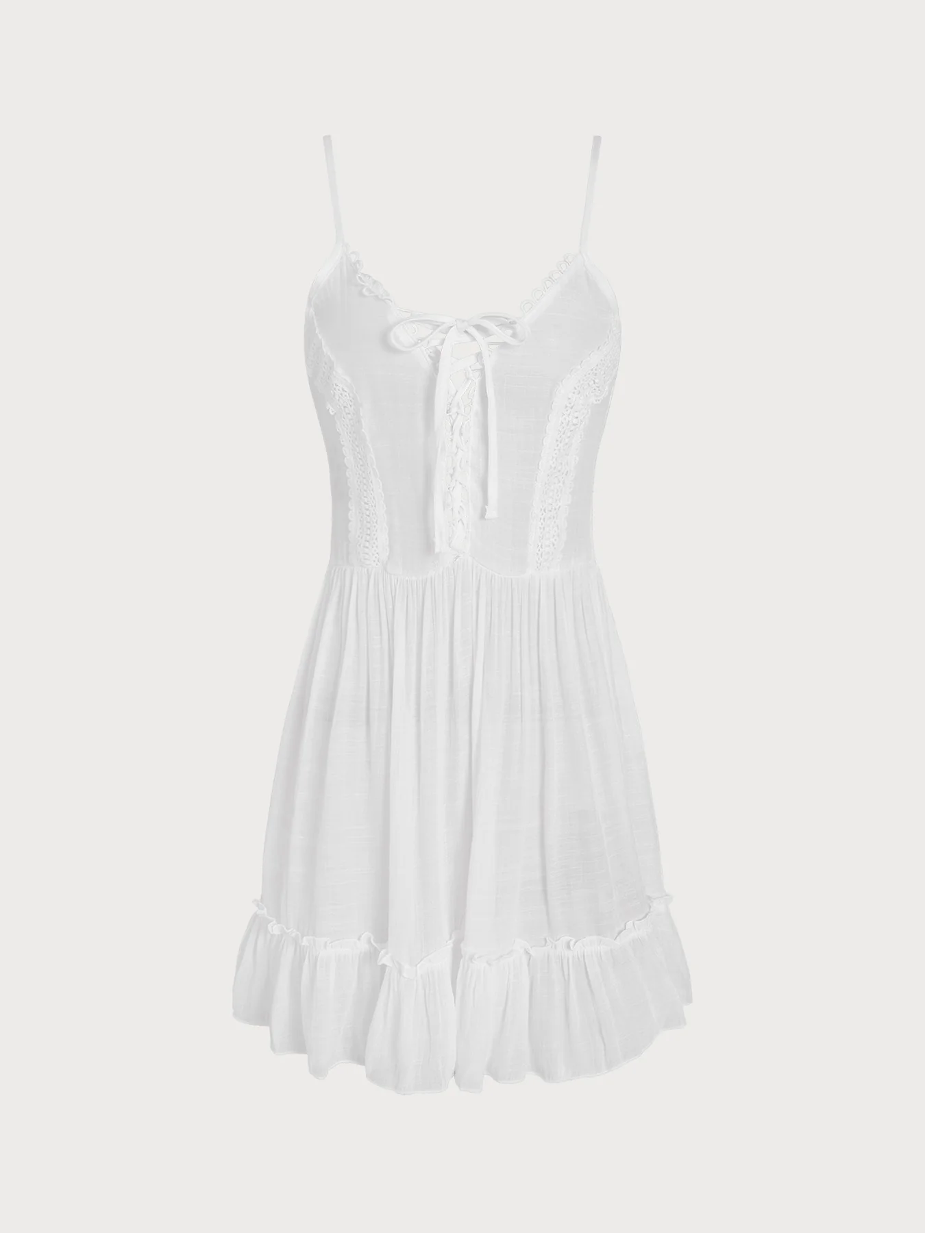 White Cut Out Strappy Beach Cover-up - Image 5