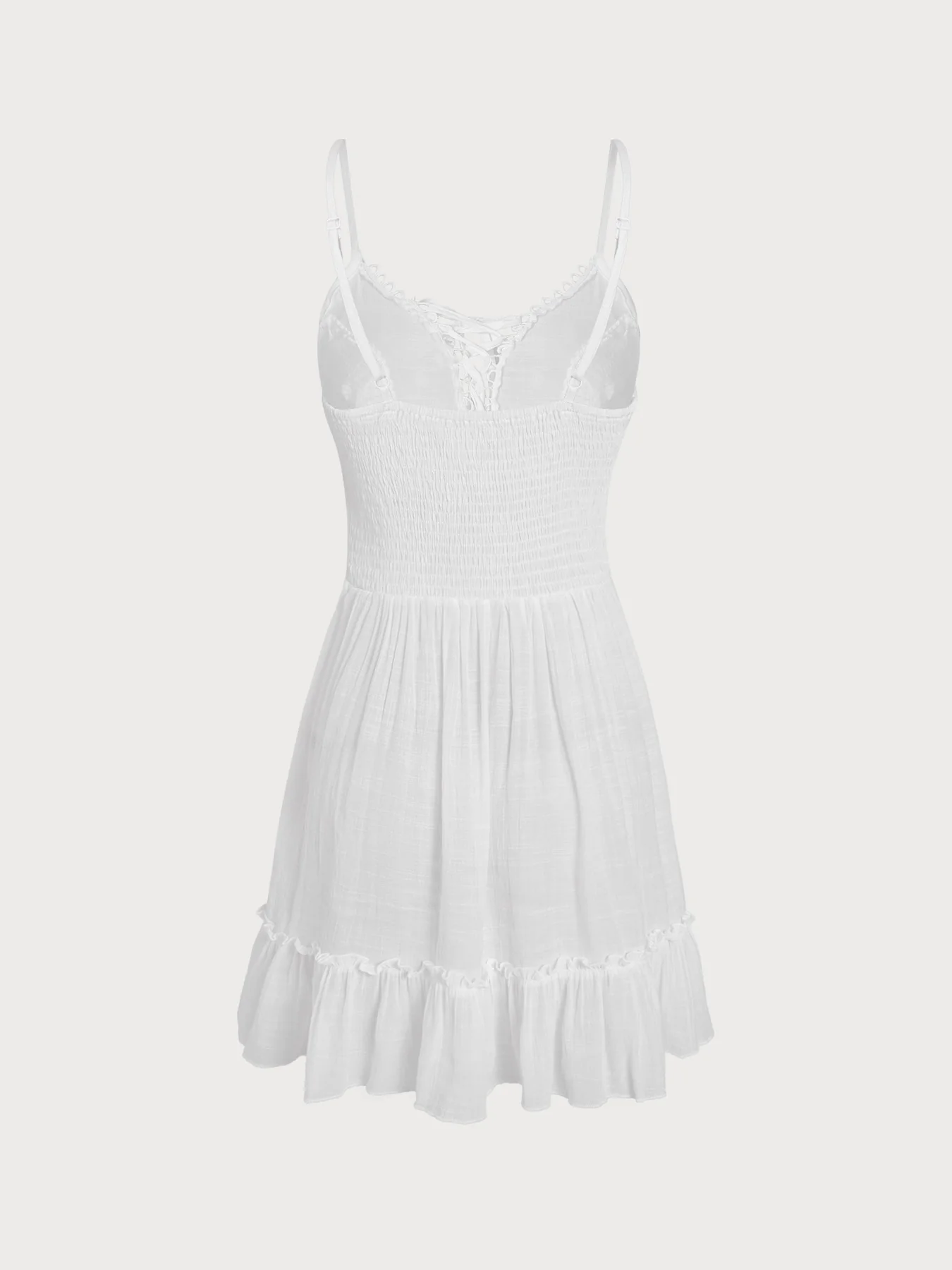 White Cut Out Strappy Beach Cover-up - Image 6