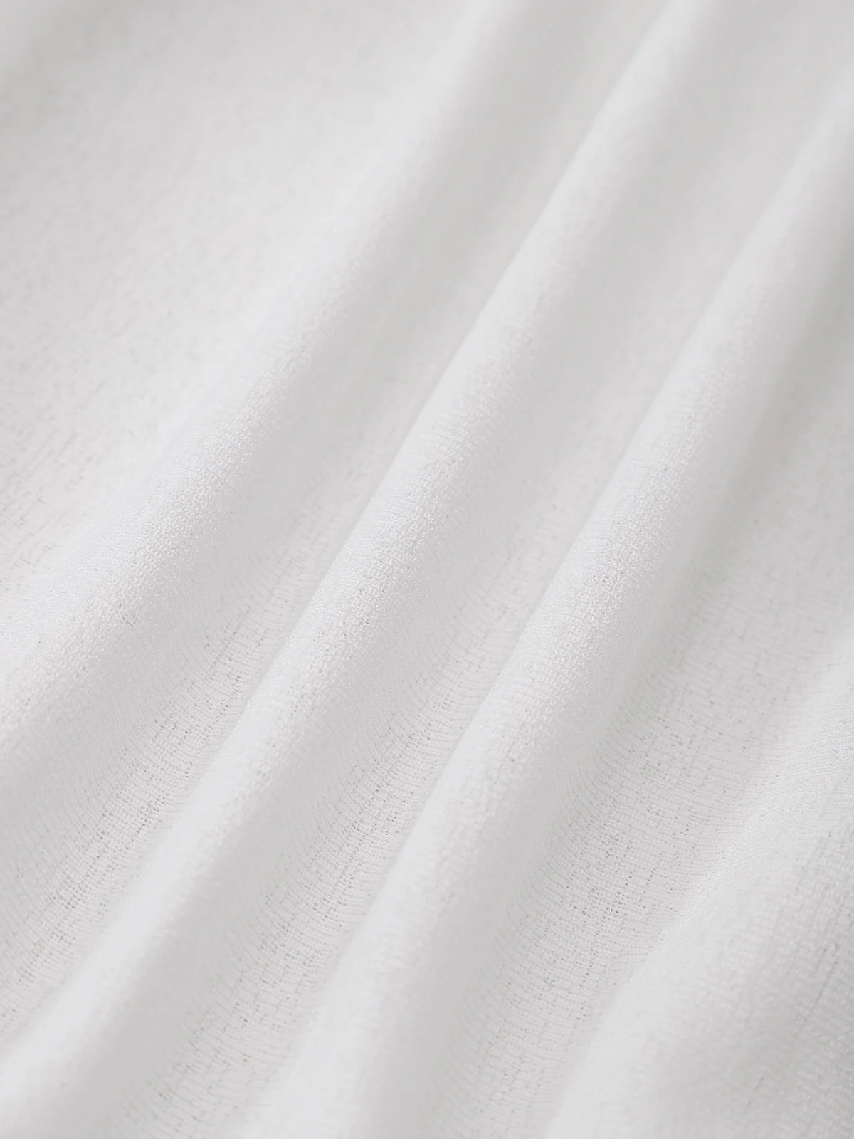 White Ruched One Shoulder Cover-up - Image 8