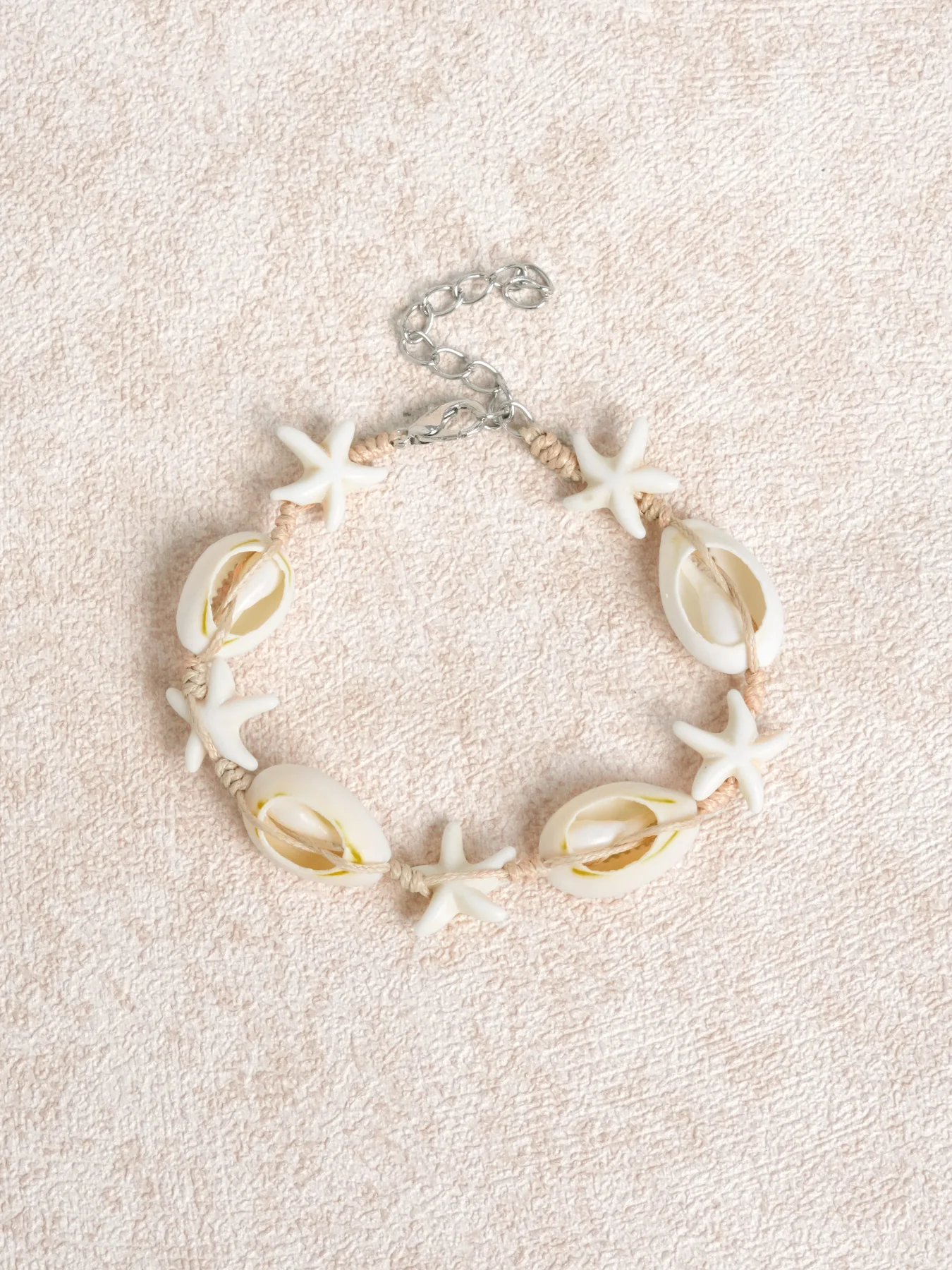 White Seashell Starfish Bracelet