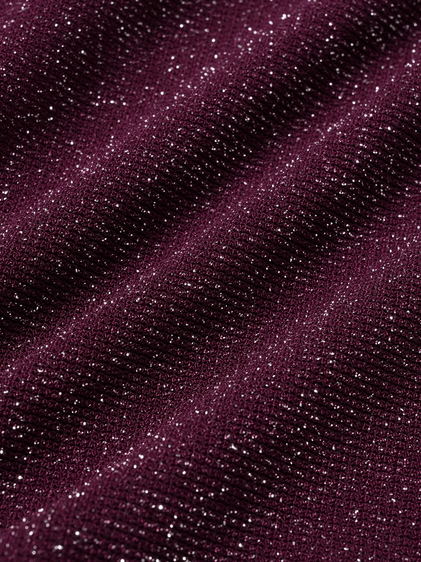 Wine Red Sparkly Sheer Mesh Tankini Set - Image 10