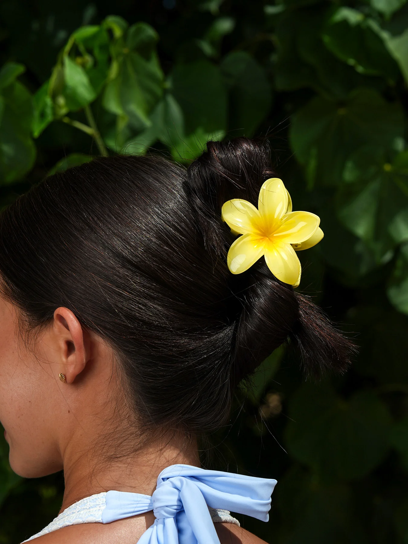 Yellow Acrylic Sunflower Hair Clip - Image 2